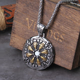 The Helm of Awe - Stainless Steel Power Pendant