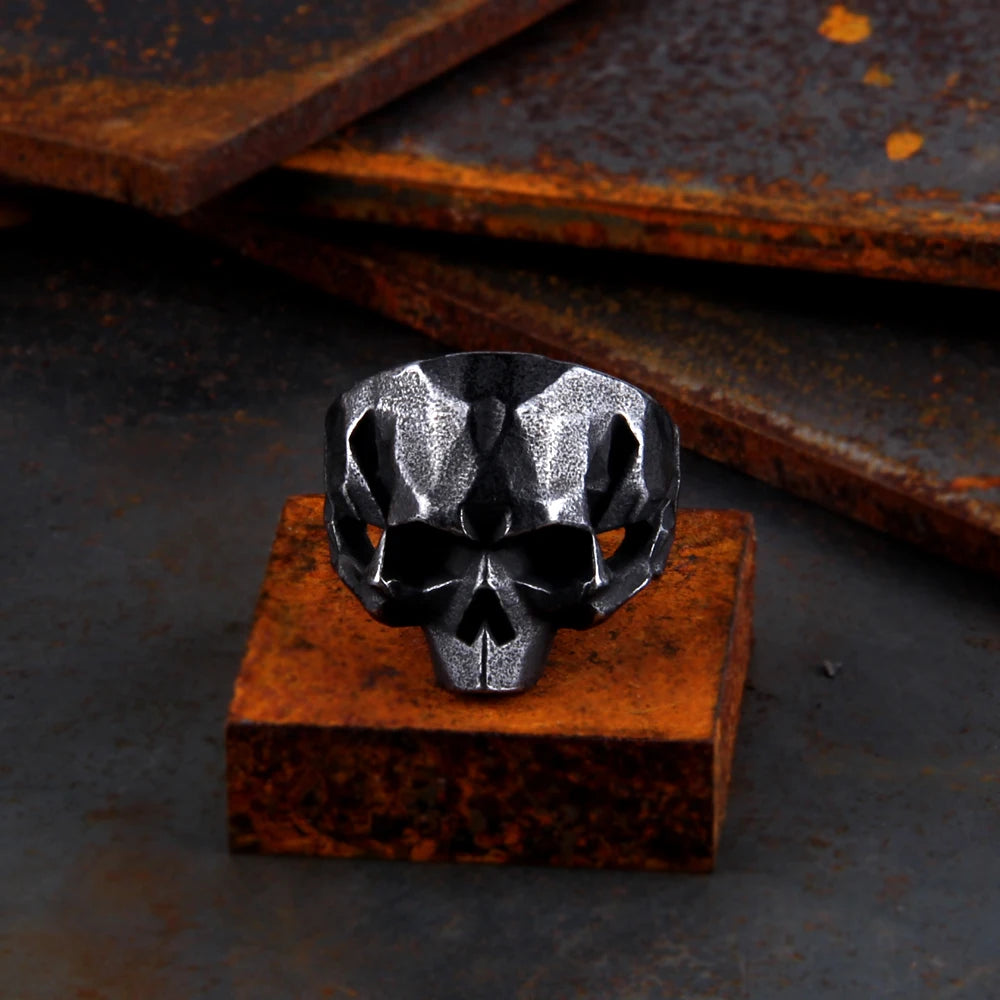 Draugr Bond – 316L Stainless Steel Vintage Skull Ring