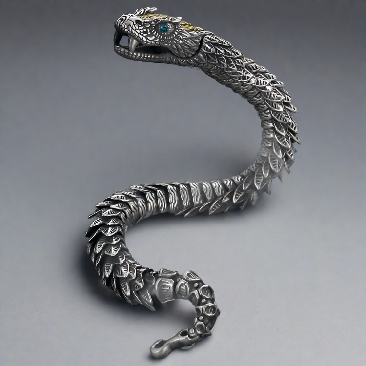 Jormungandr the World Serpent Bracelet - Viking Jewelry