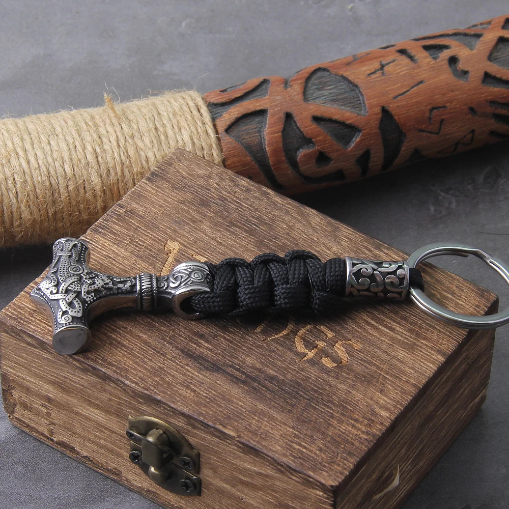 The Mjölnir Keyring — Symbol of Protection - Viking Trinkets