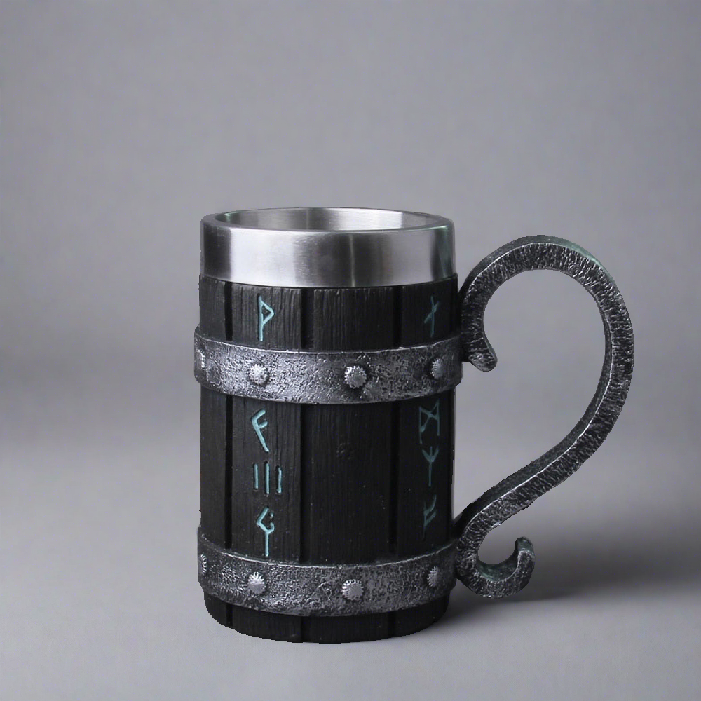 Runes From The Well - 600ml Resin Mug - Viking Trinkets