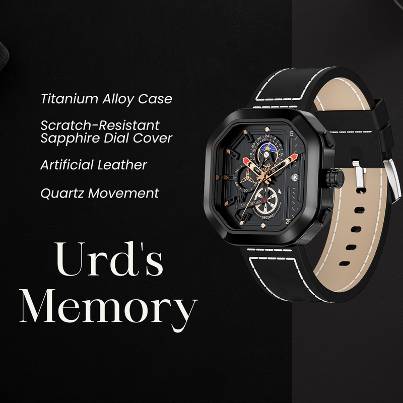 Urd's Memory - Premium Quartz Movement Business Watch