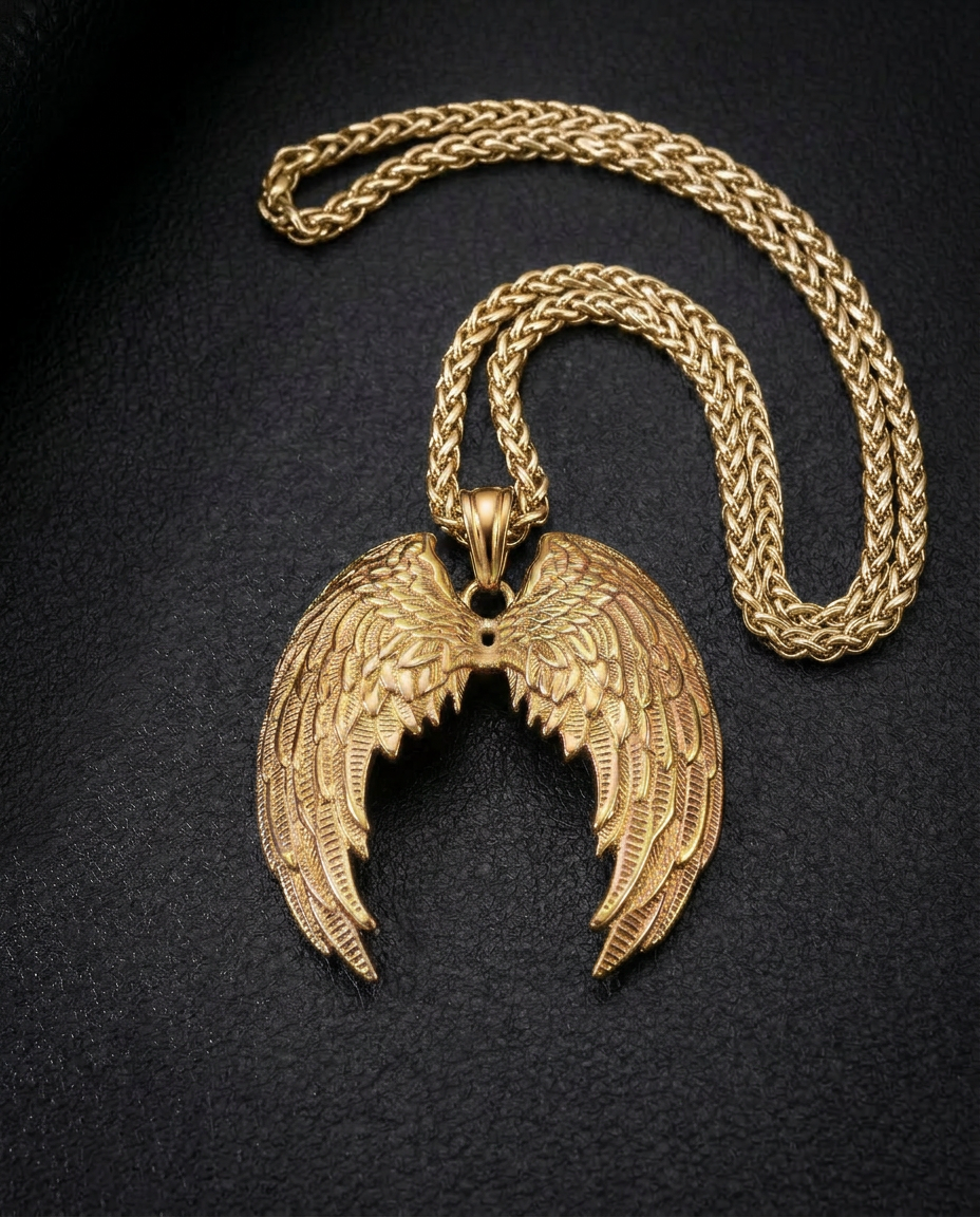 Valkyrie’s Flight — Stainless Steel Necklace - Viking Trinkets