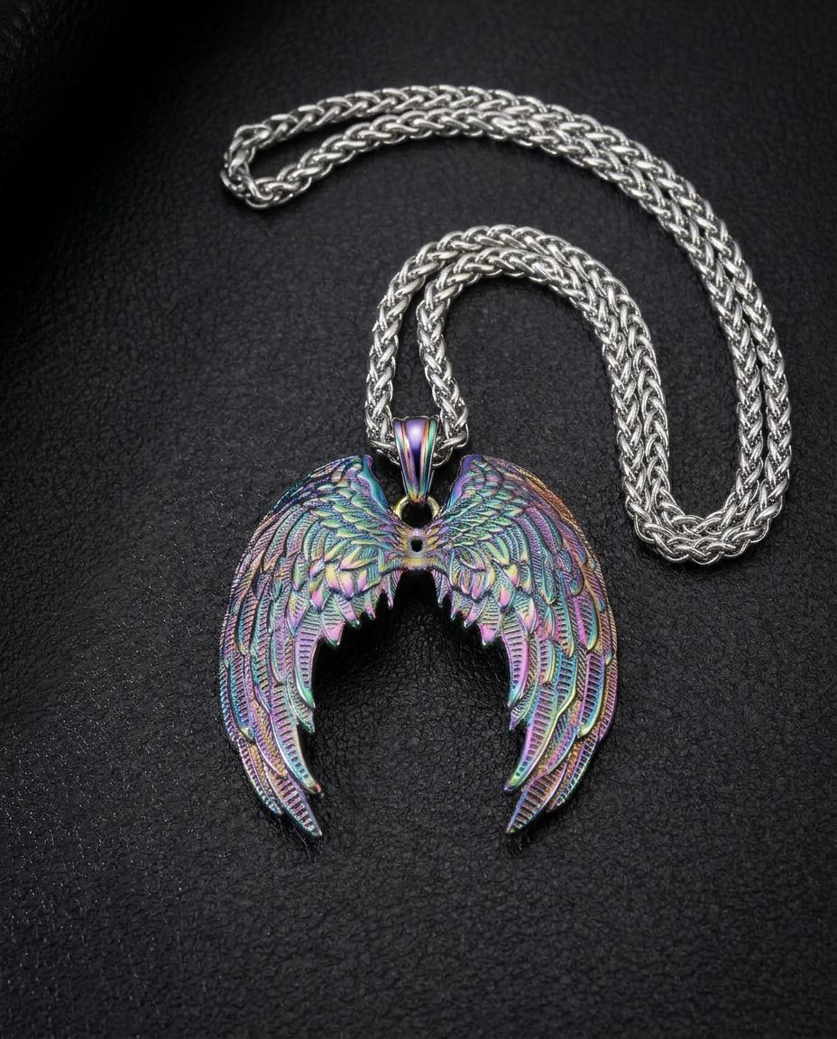 Valkyrie’s Flight — Stainless Steel Necklace - Viking Trinkets