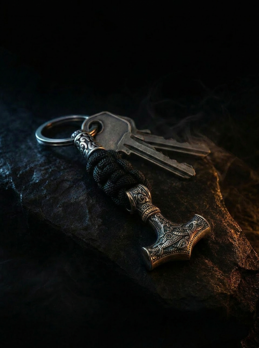 The Mjölnir Keyring — Symbol of Protection - Viking Trinkets
