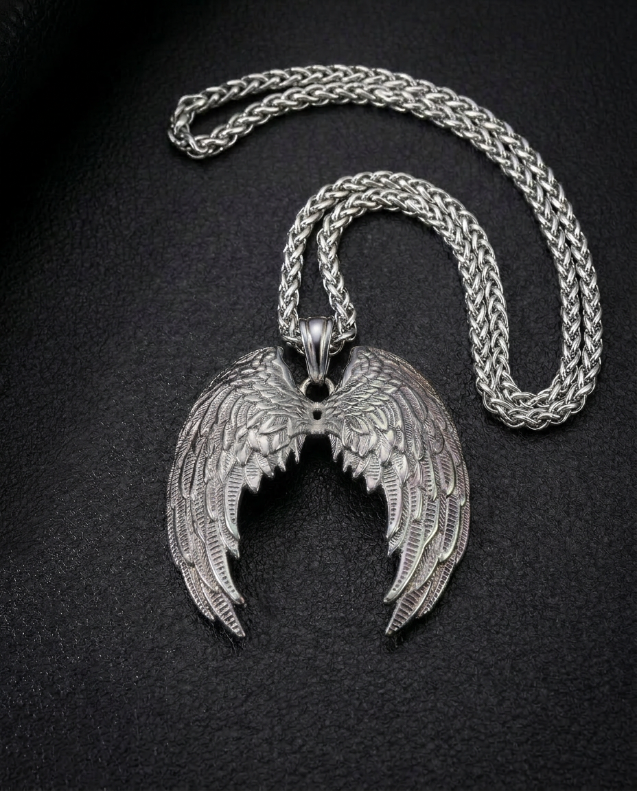 Valkyrie’s Flight — Stainless Steel Necklace - Viking Trinkets