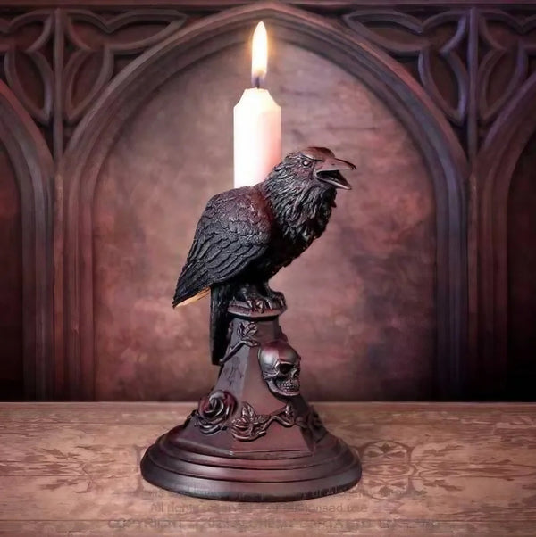 The Eyes Of Odin - Raven Candle Holder