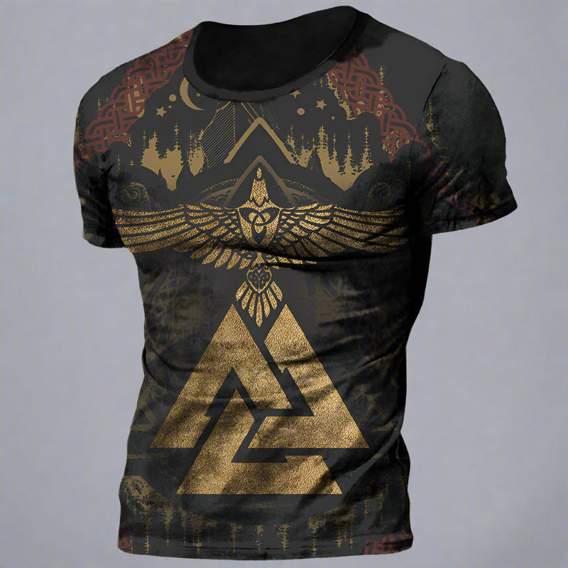 Asgard's Might - Viking Inspired 3D Printed Short Sleeve T-shirts