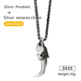 Claw of Greed - Sterling Silver Dragon Claw Necklace