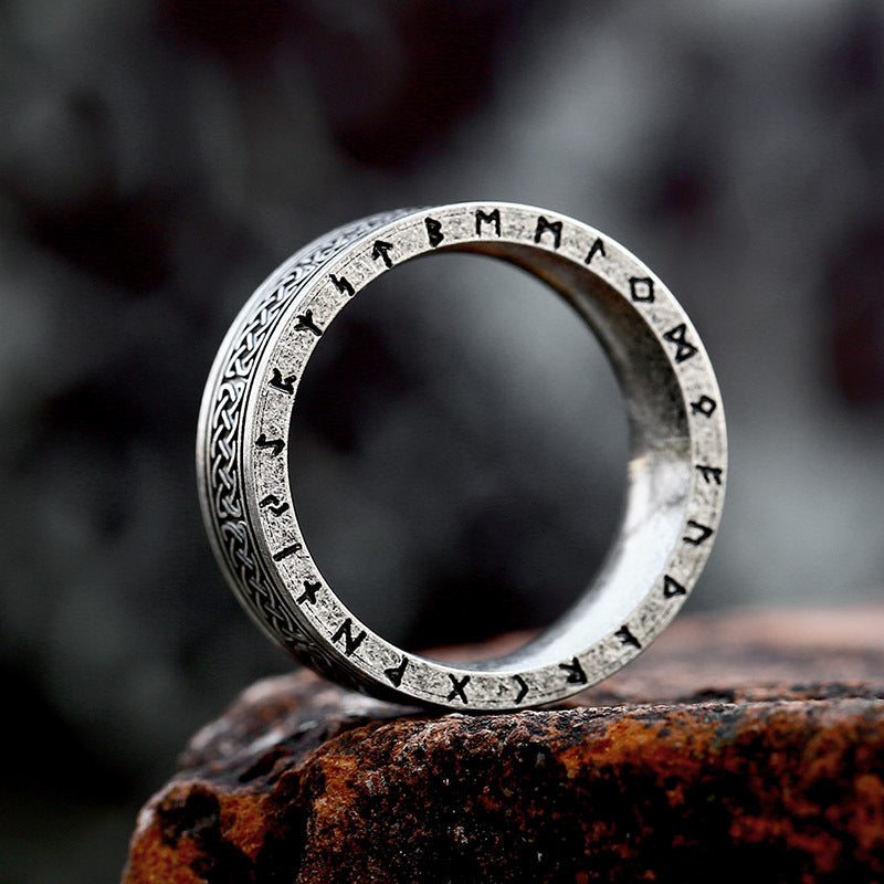 Aesir's Blessing - Titanium Steel Viking Knot Ring