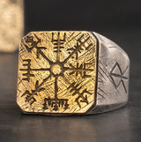 Odin's Eye - Sterling Silver Viking Compass Ring