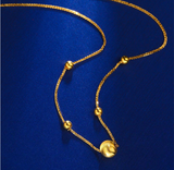 Baldur's Eternal Soul - 18k Gold Cat Eye Necklace
