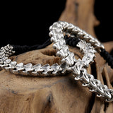 Spine Of The Beast - Sterling Silver Snake Bone Adjustable Bracelet