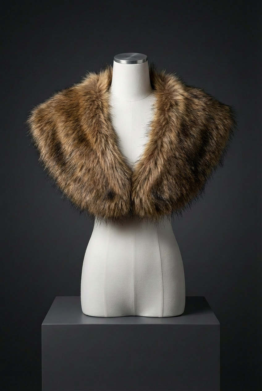 The Warden’s Cloak - Faux Fur Shawl