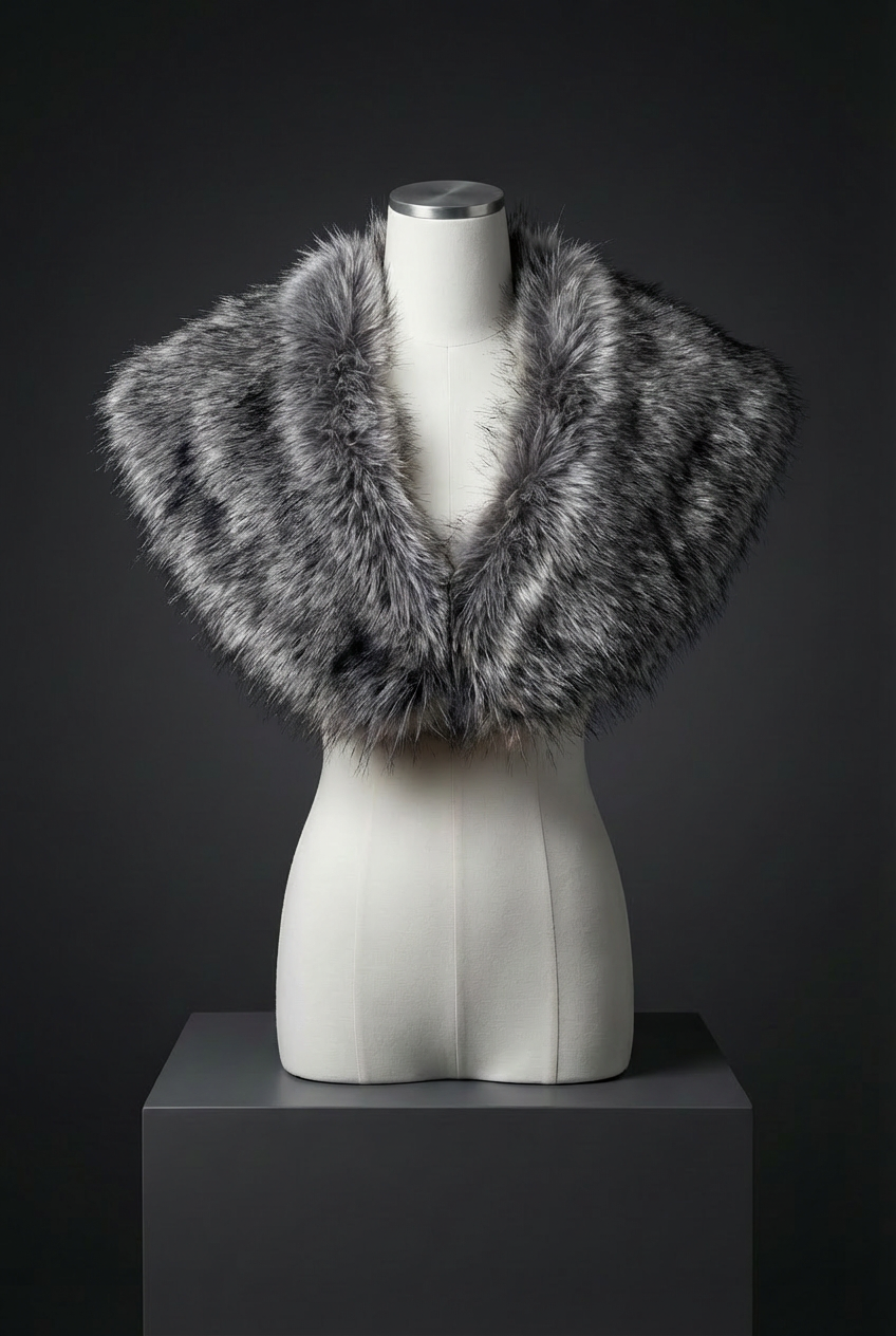 The Warden’s Cloak - Faux Fur Shawl