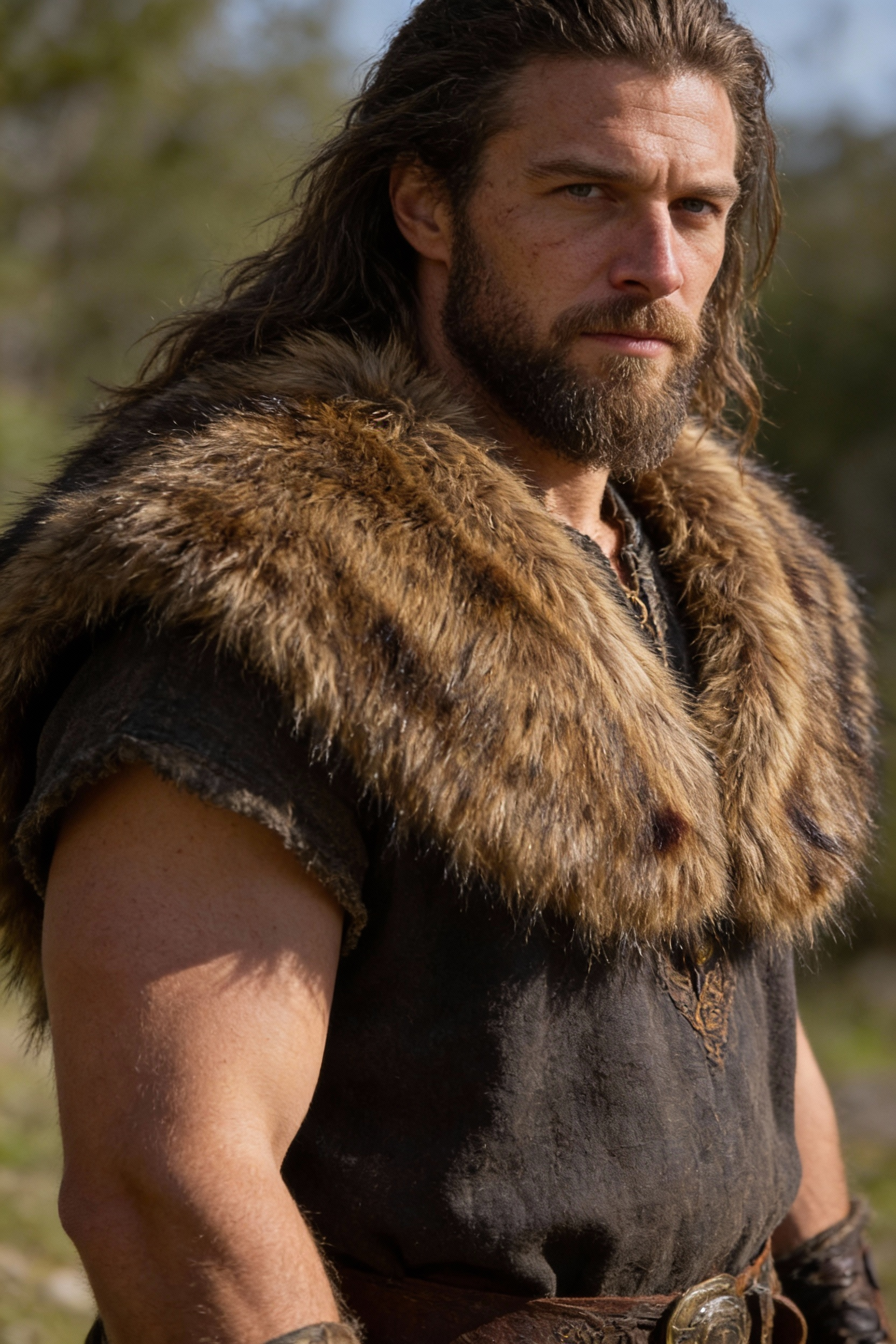 The Warden’s Cloak - Faux Fur Shawl