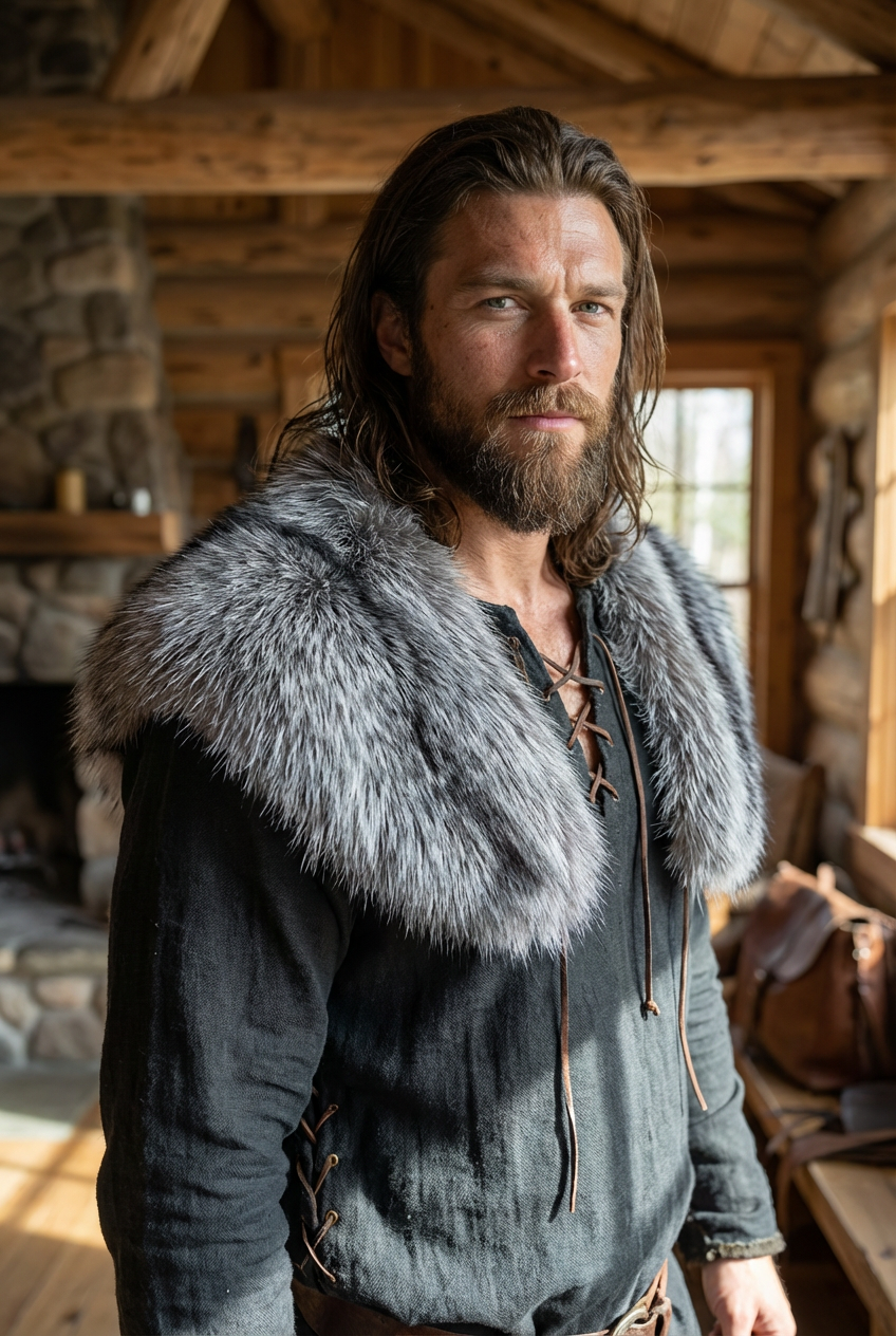 The Warden’s Cloak - Faux Fur Shawl