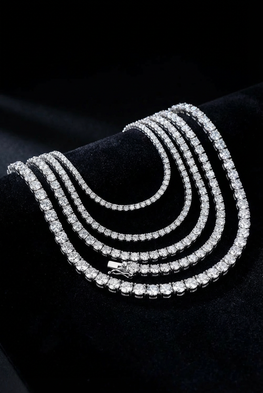 Light of the Nine Realms - 25 Sterling Silver Moissanite Necklace