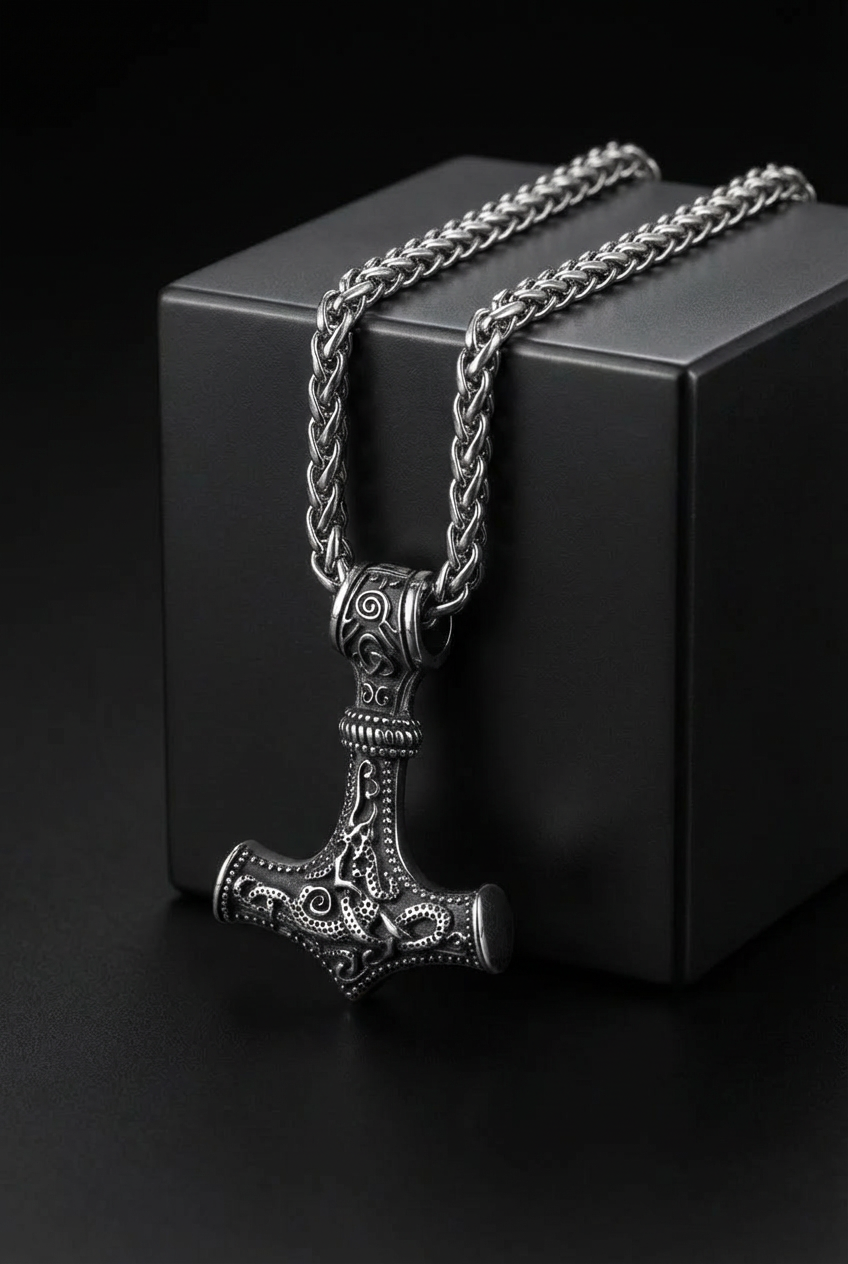 Mjölnir - Thor's Hammer Stainless Steel Necklace