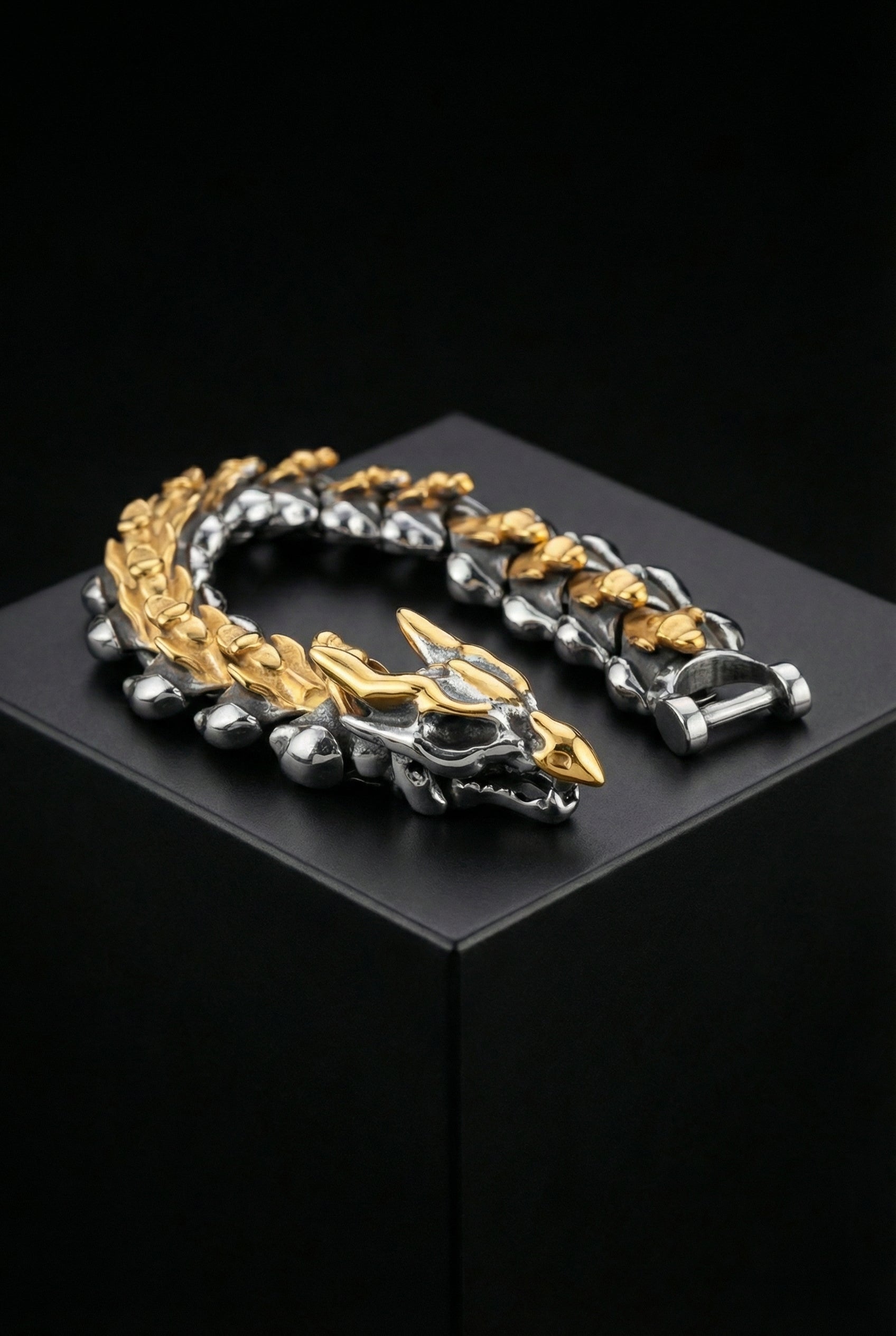 Remains Of The Serpent - Stainless Steel Bracelet - Viking Trinkets