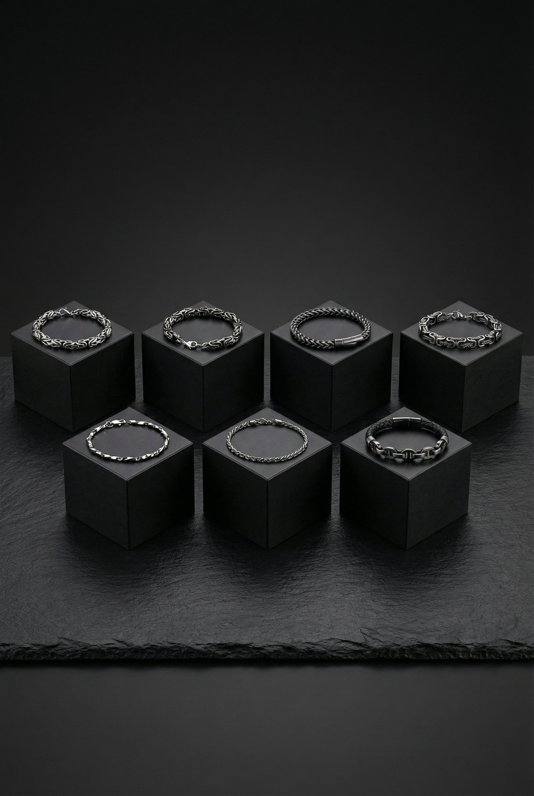 Loyalty To The King - Men's Stainless Steel Chain Bracelet - Viking Trinkets