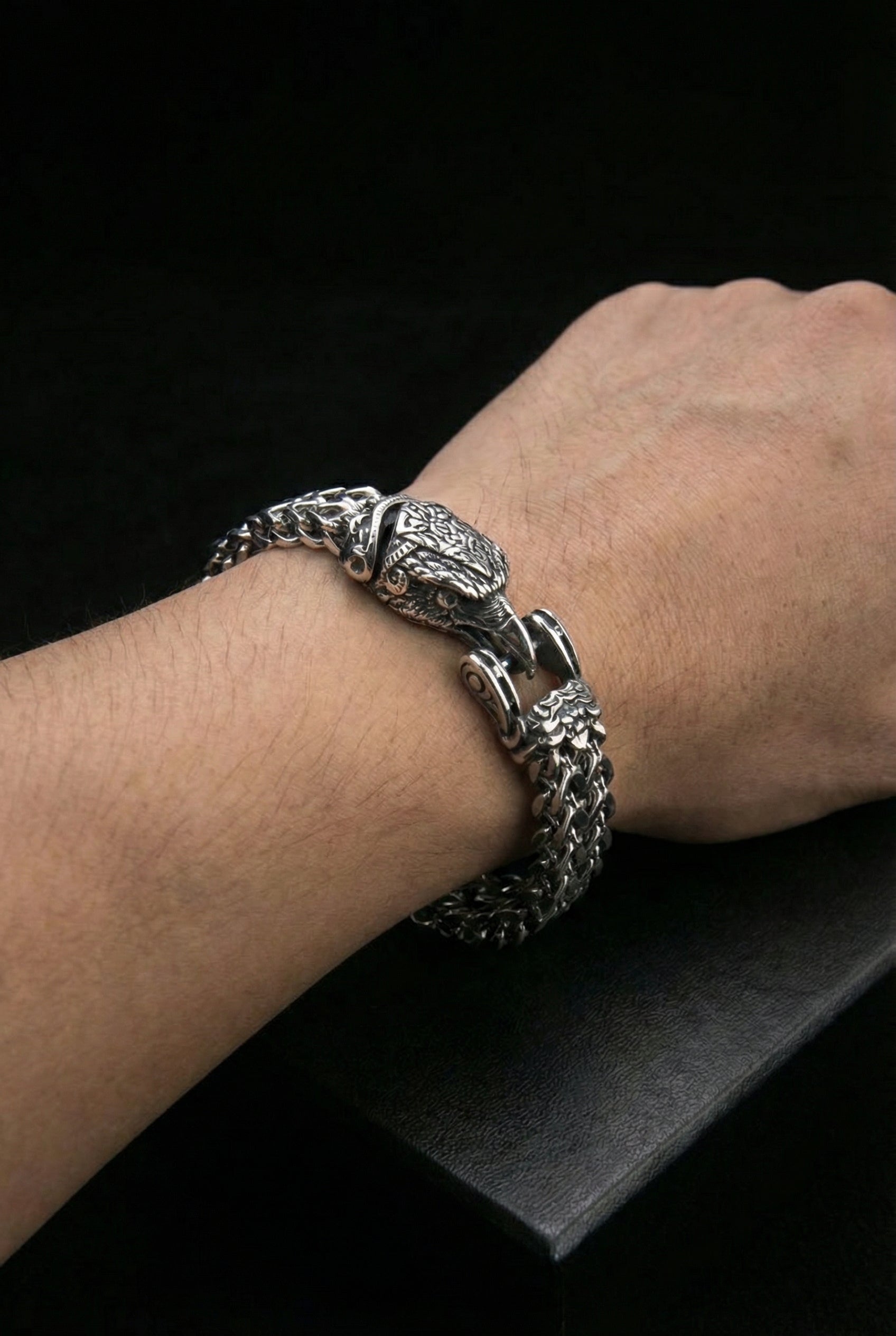 Fenrir - The Great Wolf - Stainless Steel Bracelet