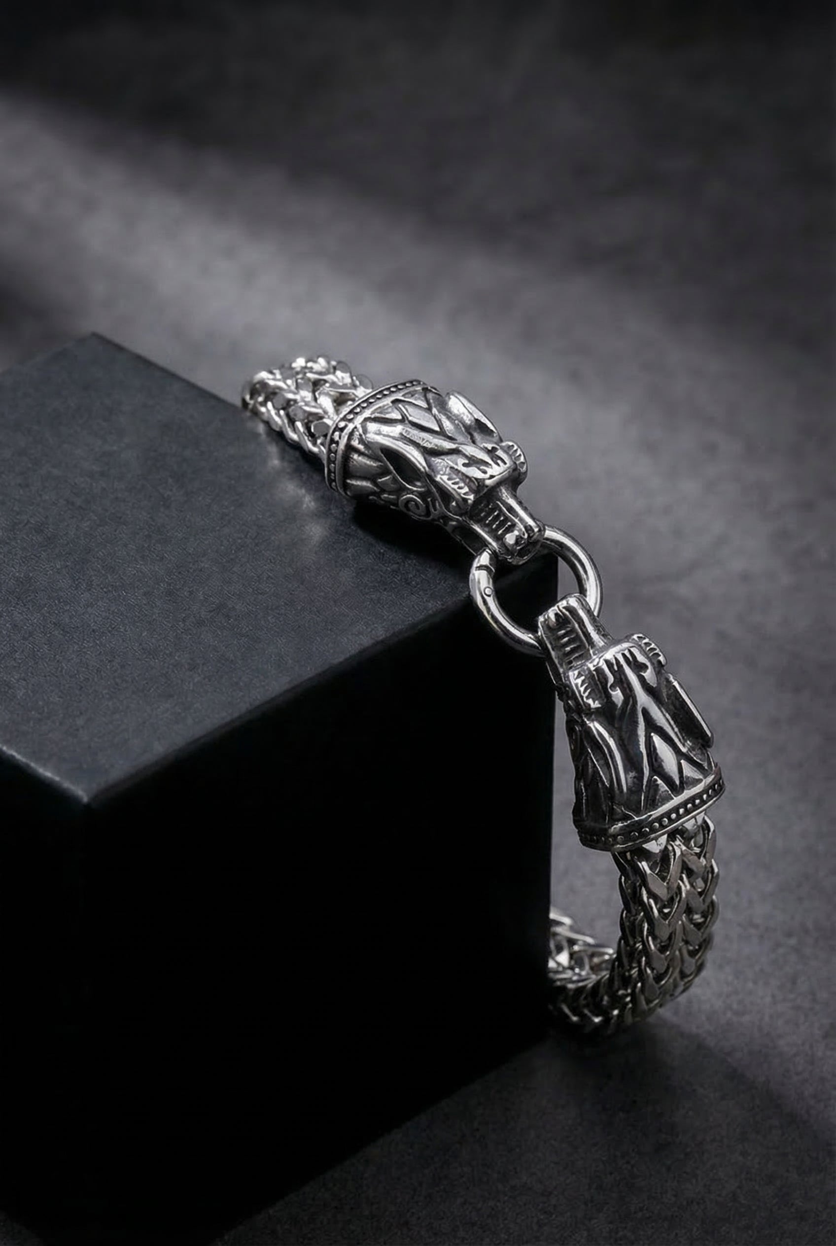 Nidhogg - The Malice Striker - Stainless Steel Dragon Bracelet - Viking Trinkets