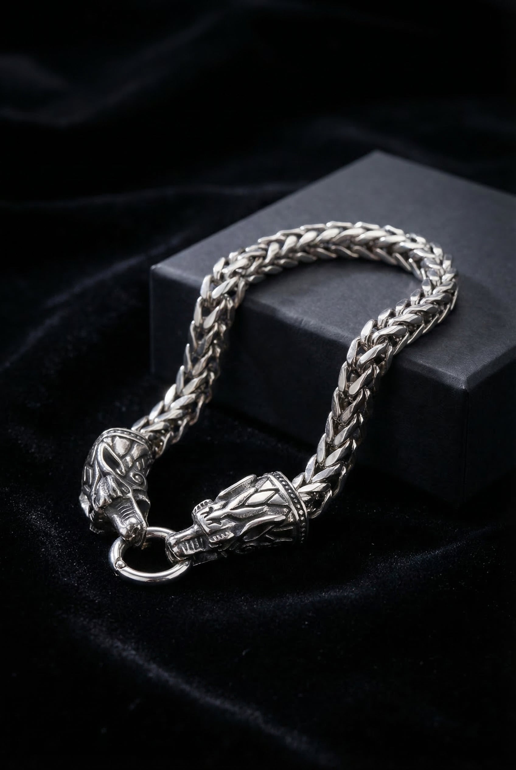 Nidhogg - The Malice Striker - Stainless Steel Dragon Bracelet - Viking Trinkets