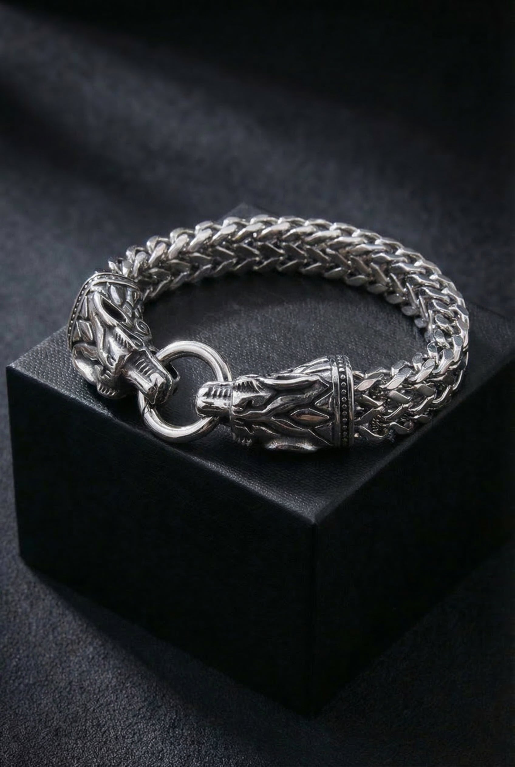 Nidhogg - The Malice Striker - Stainless Steel Dragon Bracelet - Viking Trinkets
