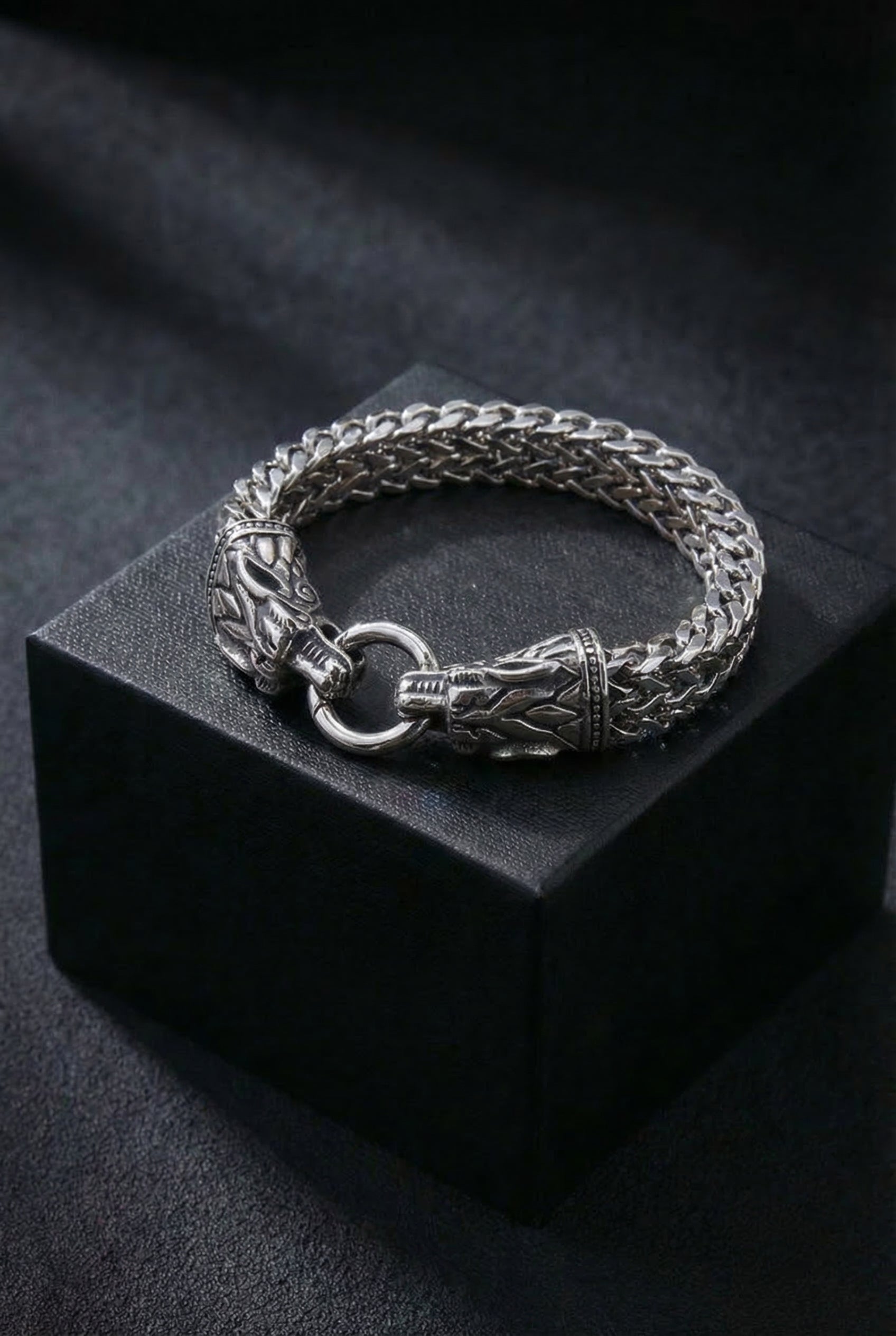Nidhogg - The Malice Striker - Stainless Steel Dragon Bracelet - Viking Trinkets