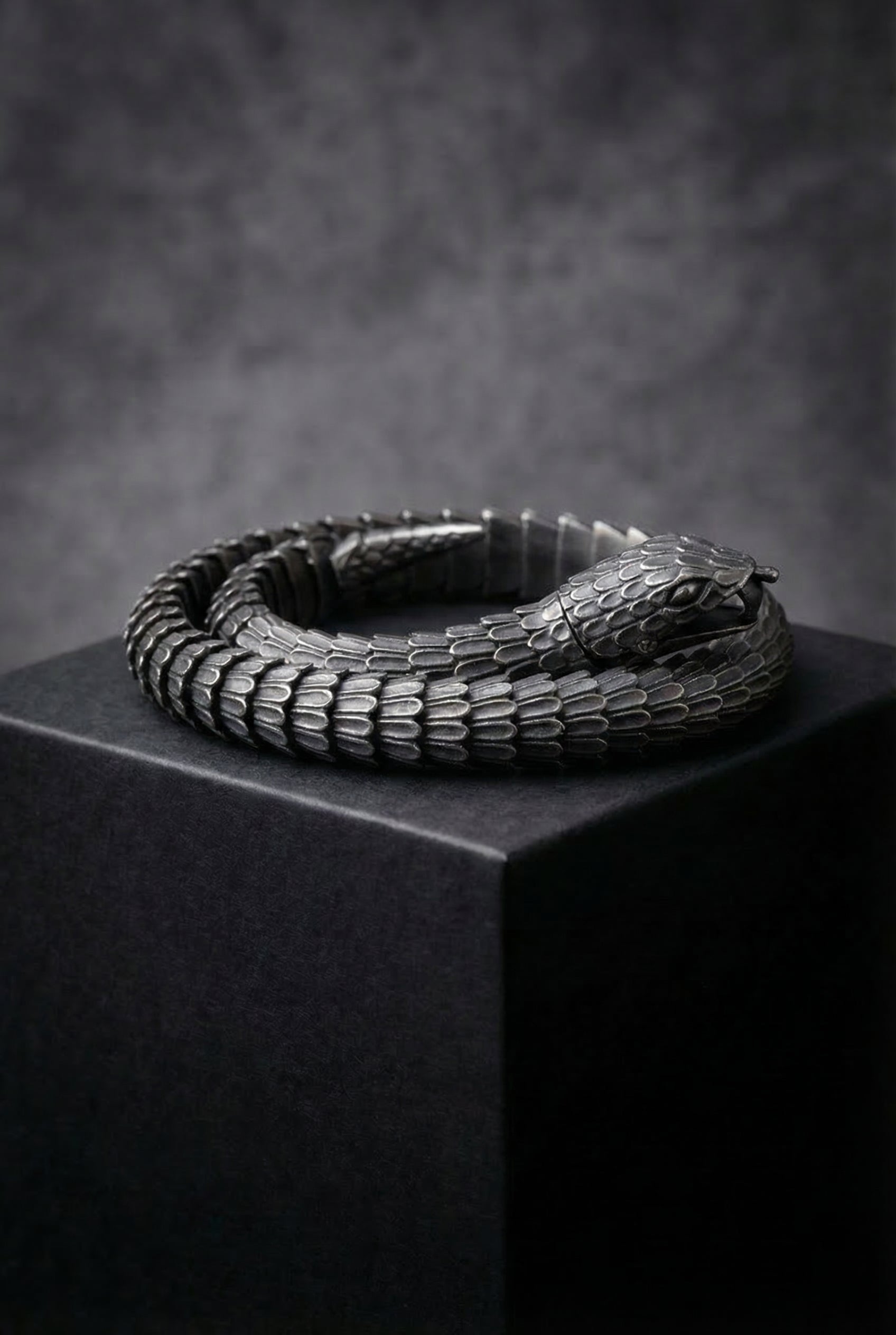Helfang - Stainless Steel Serpent Bracelet - Viking Trinkets