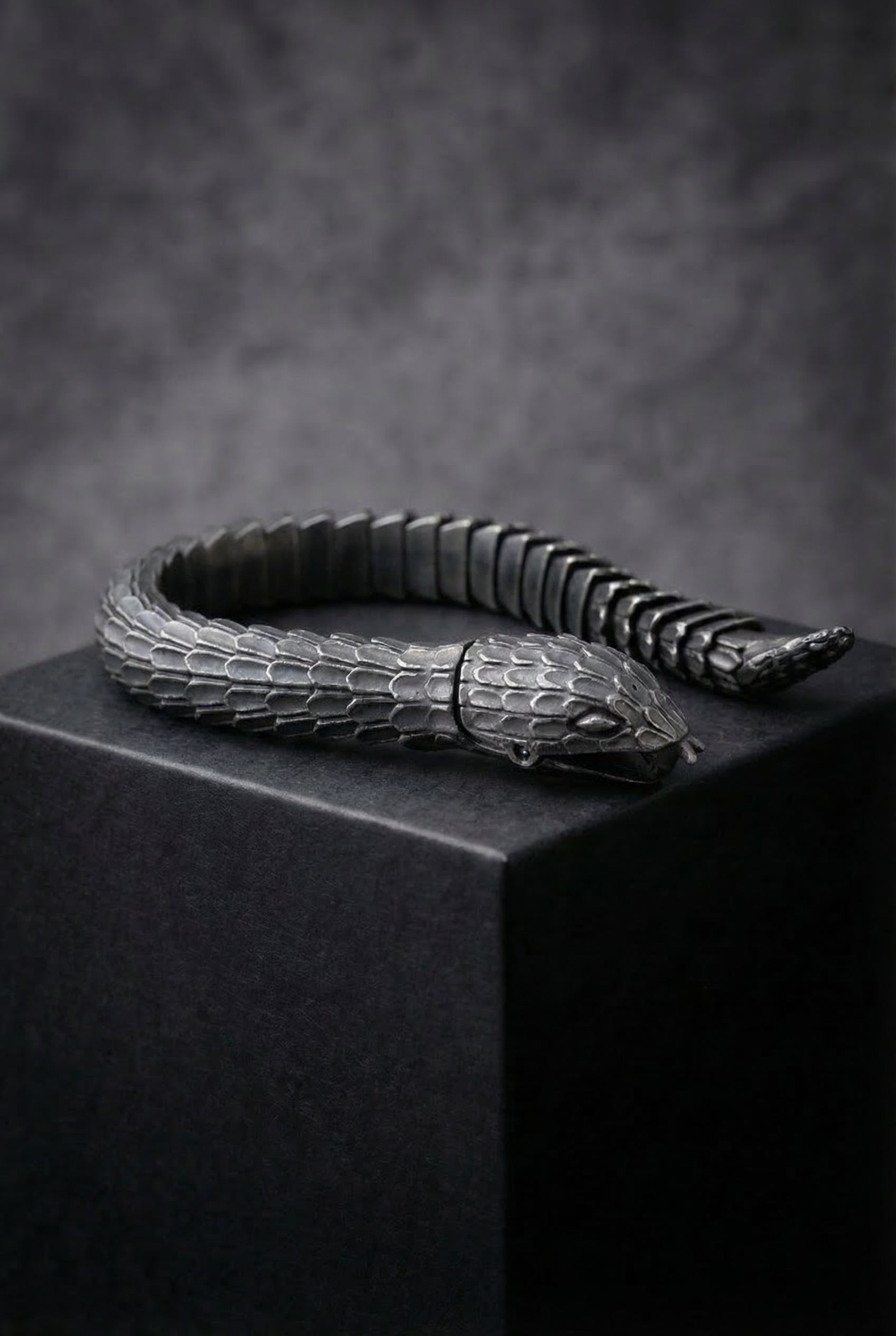 Helfang - Stainless Steel Serpent Bracelet - Viking Trinkets