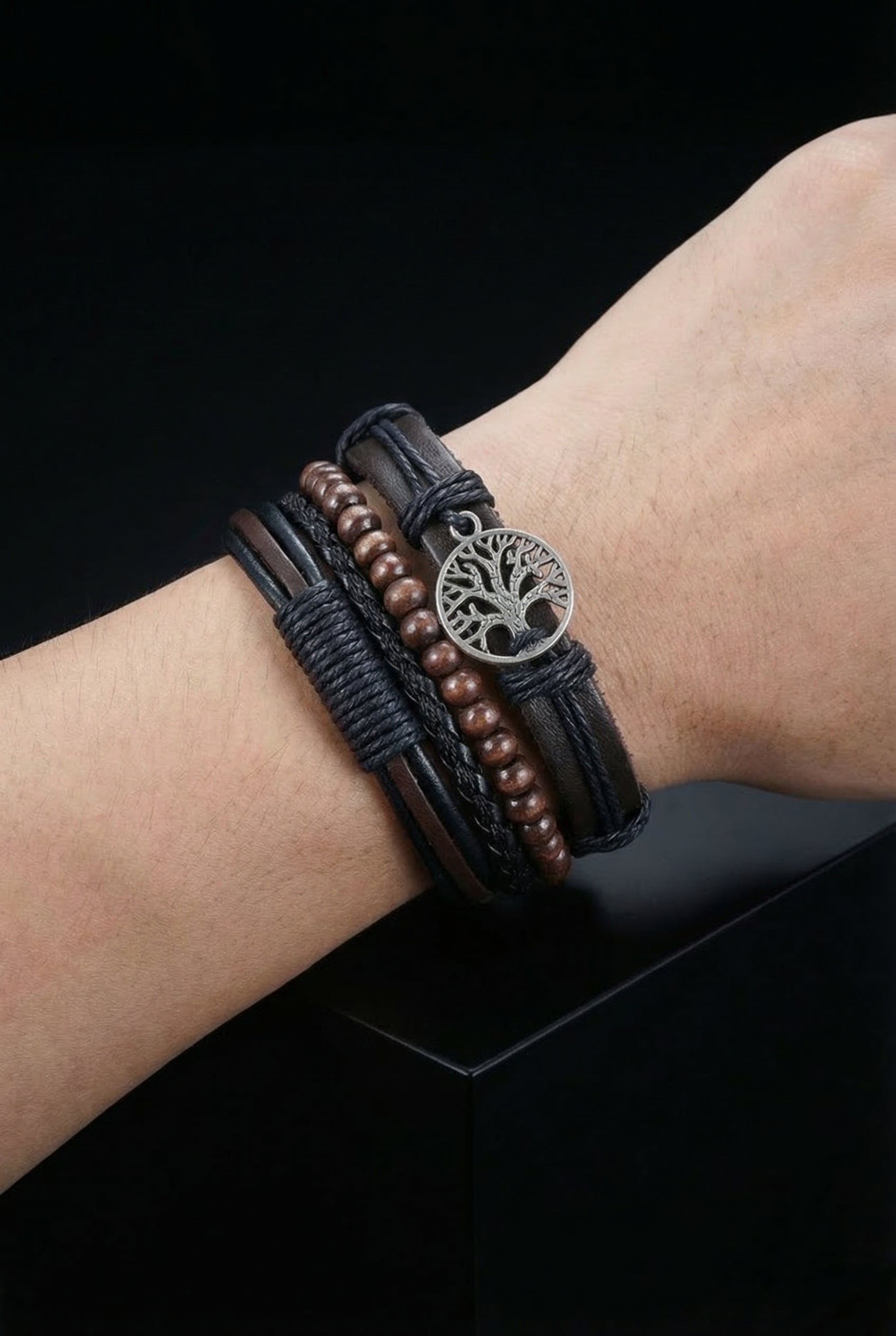 Yggdrasil - High Quality Leather Bracelet - Viking Trinkets