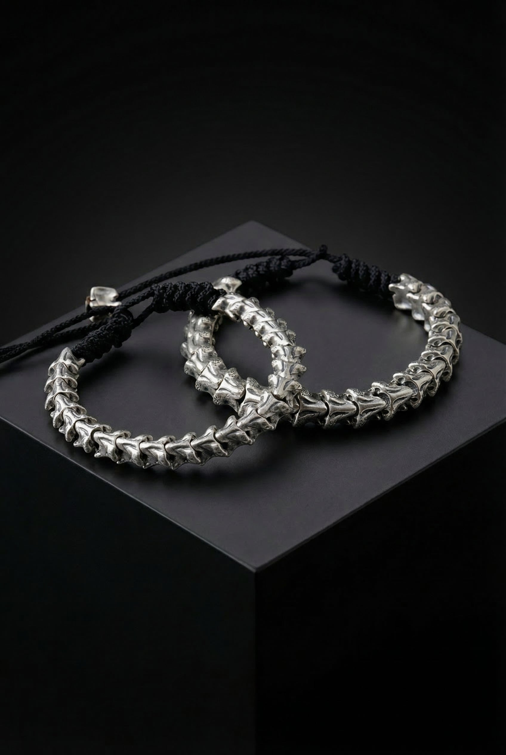 Spine Of The Beast - Sterling Silver Snake Bone Adjustable Bracelet Spine Of The Beast - Sterling Silver Snake Bone Adjustable Bracelet