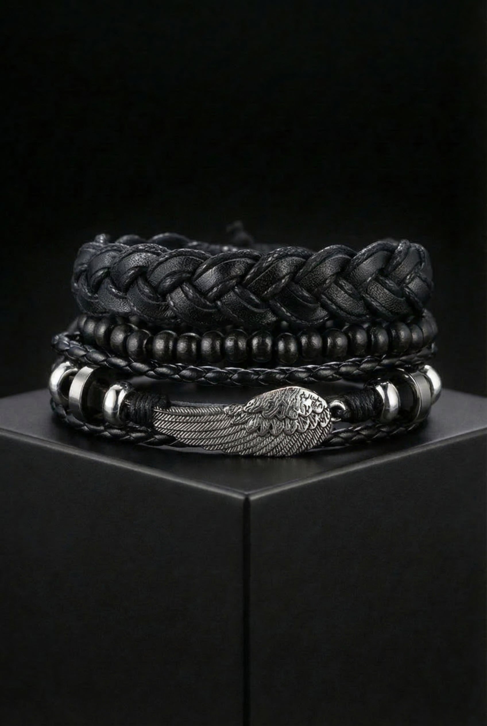 Valkyrie's Wing - High Quality Leather Bracelet - Viking Trinkets