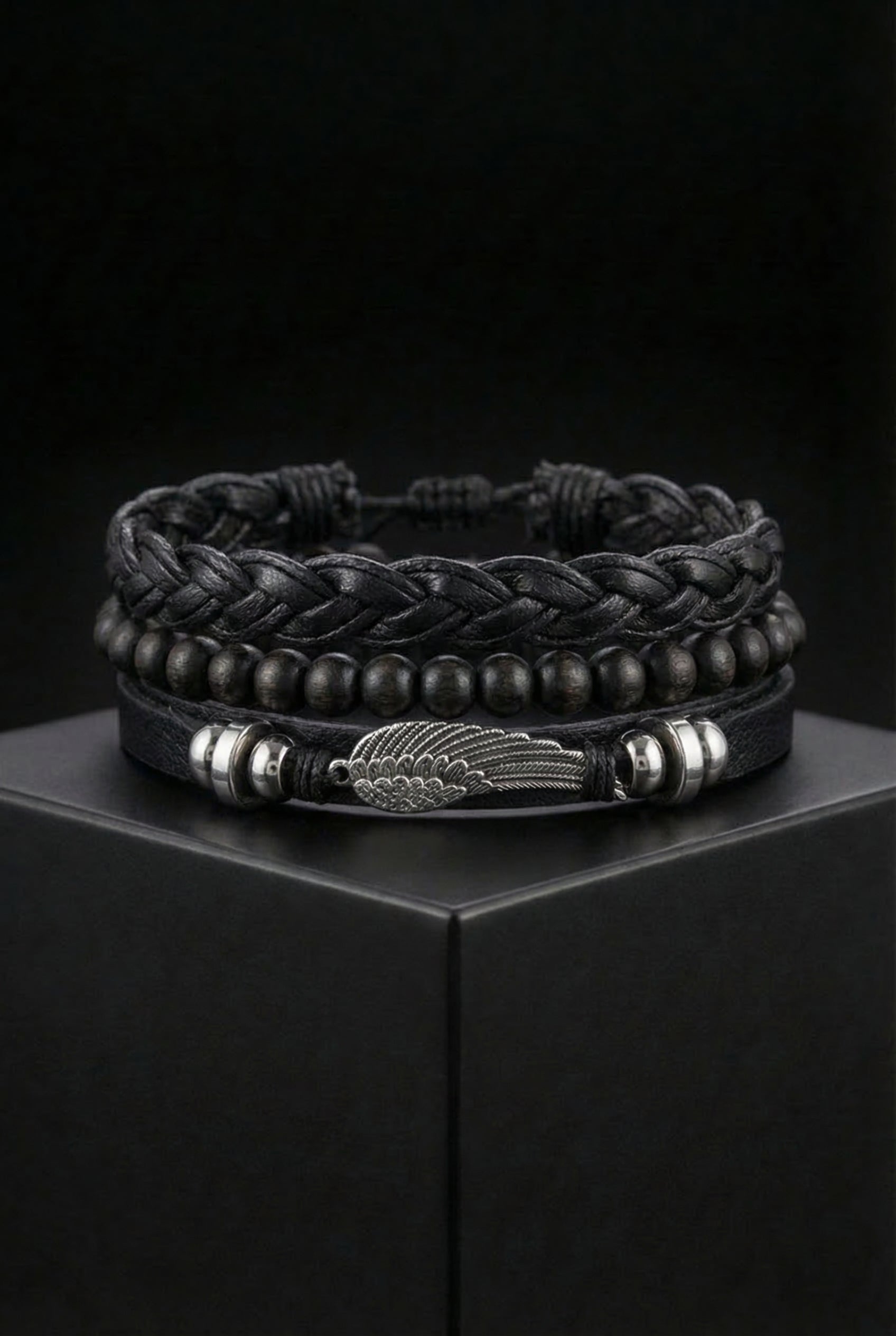 Valkyrie's Wing - High Quality Leather Bracelet - Viking Trinkets