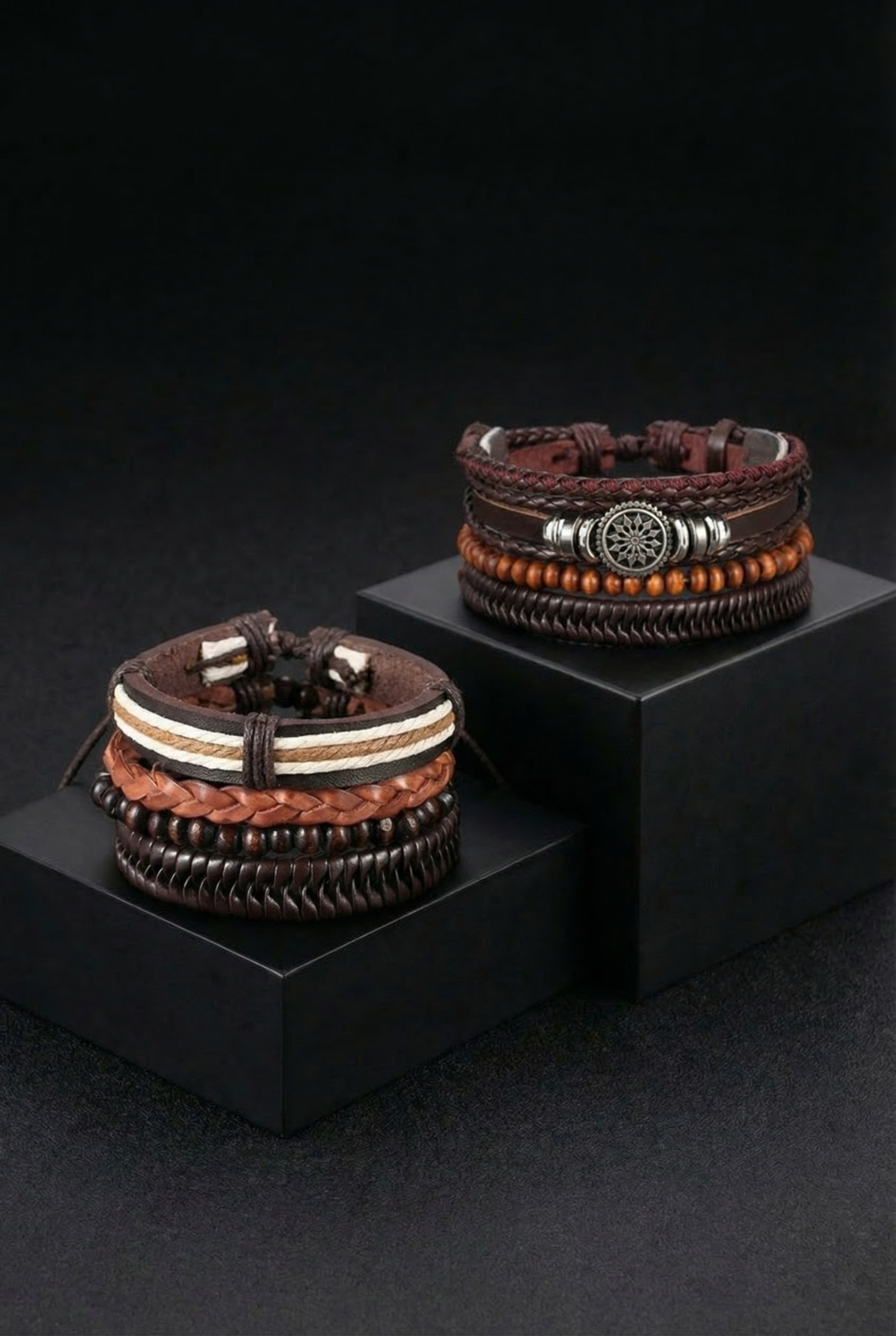 Chariot of Sól Leather Bracelet - Viking Trinkets