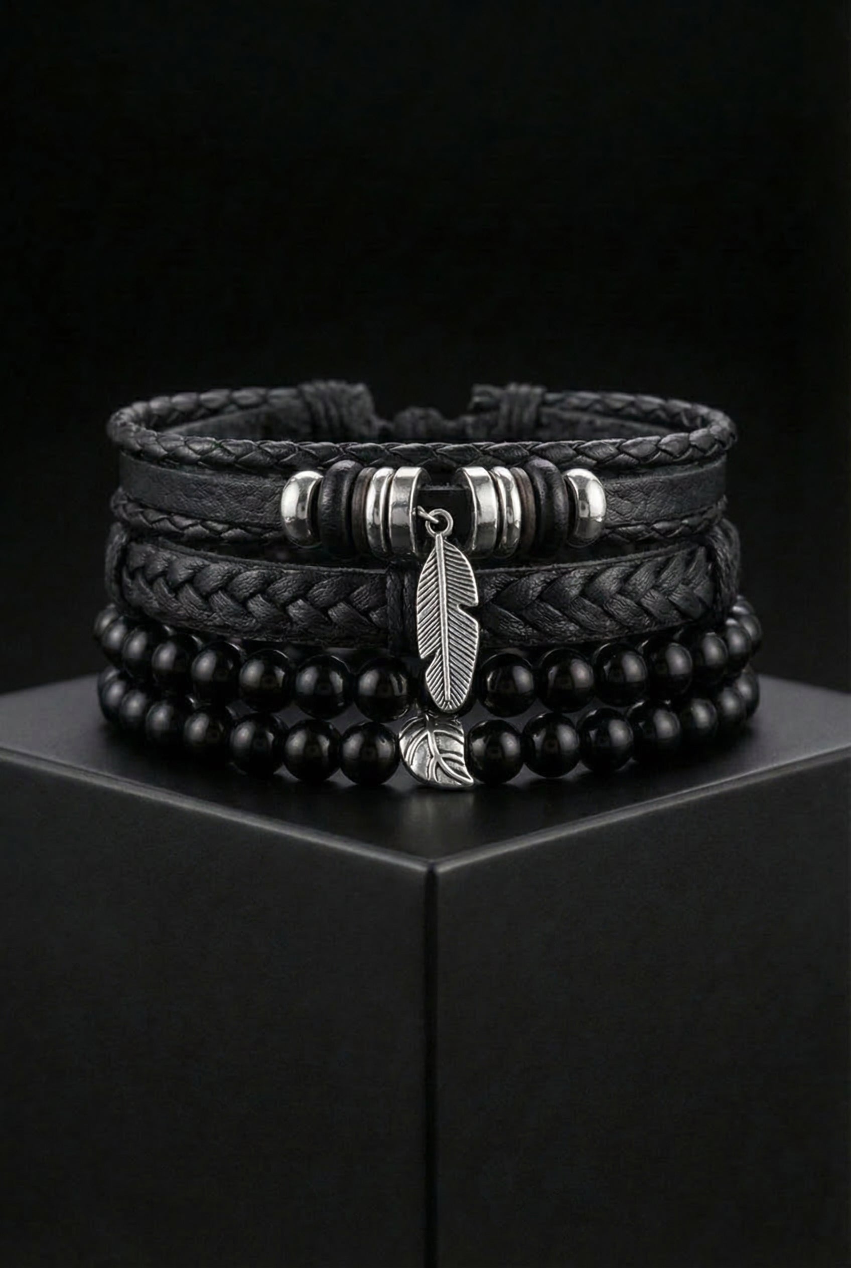 Feather of the Nine Leather Bracelet - Viking Trinkets