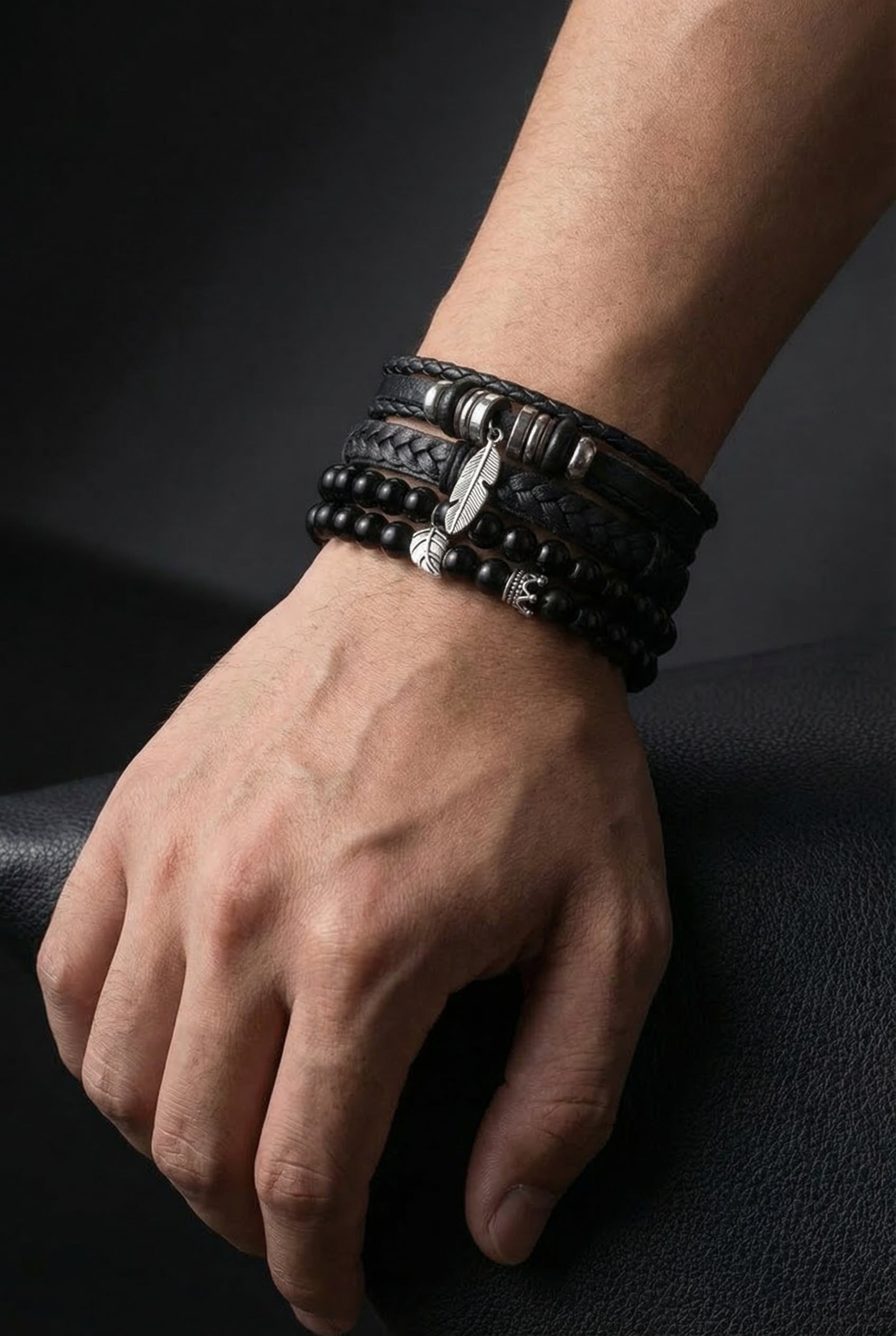 Feather of the Nine Leather Bracelet - Viking Trinkets