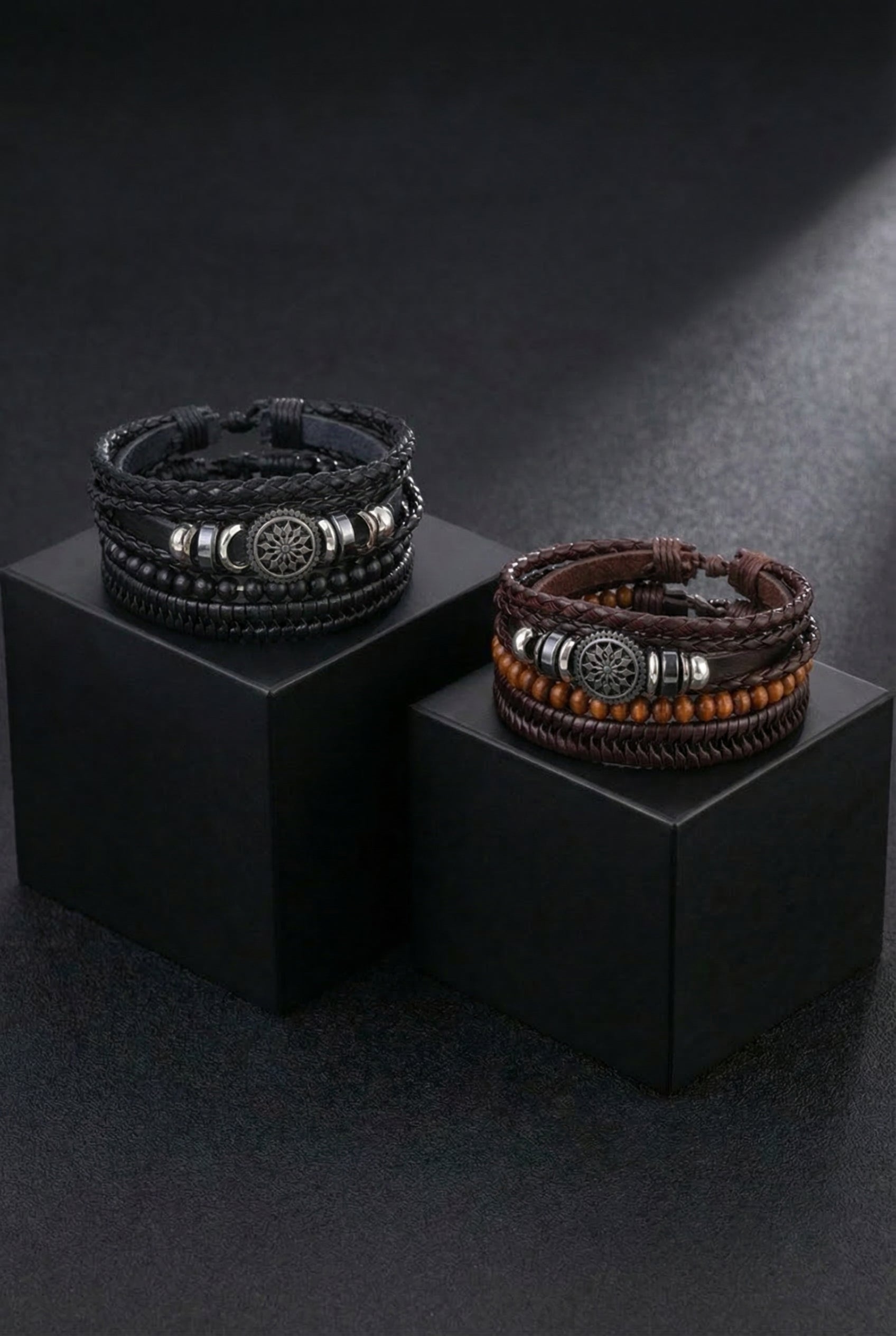 Sköll's Chase Leather Bracelet