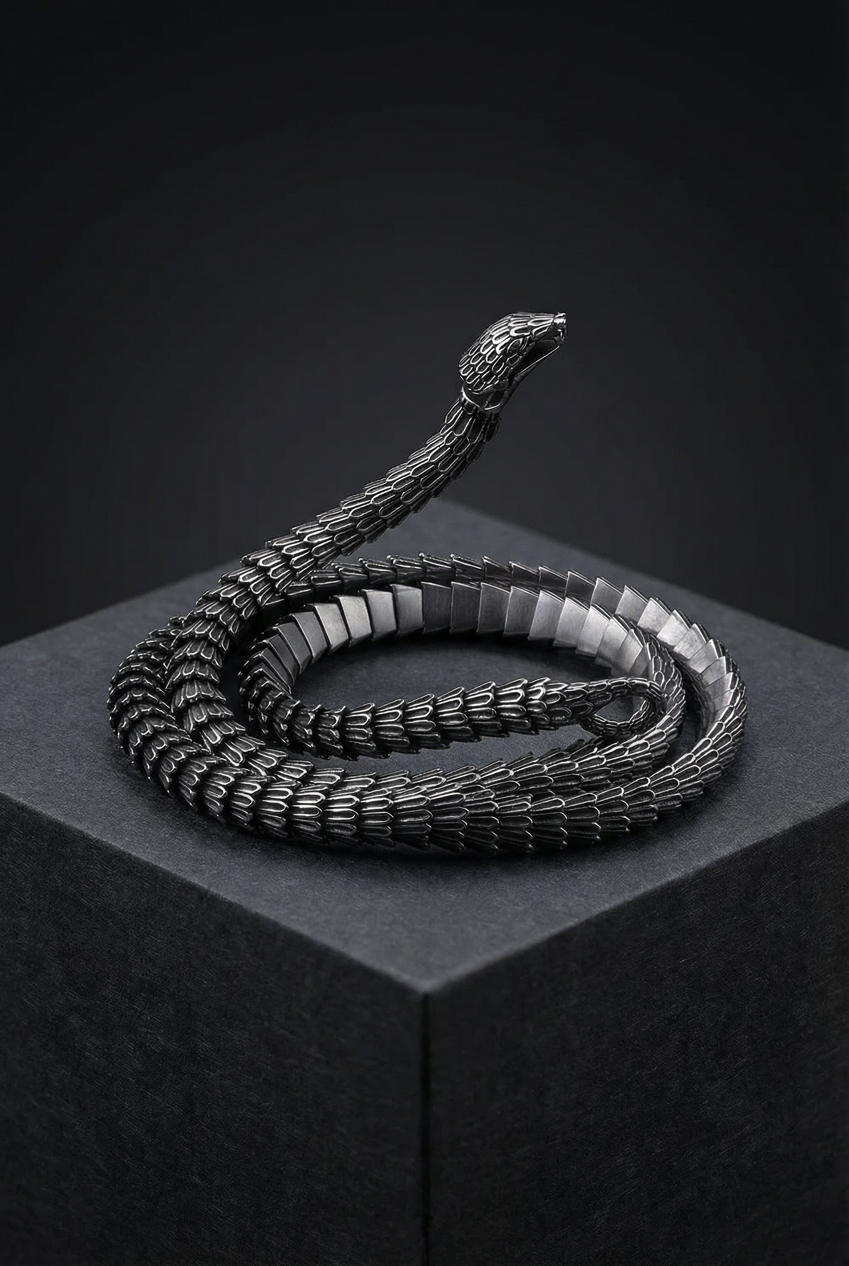 Helvenom - Stainless Steel Serpent Necklace - Viking Trinkets