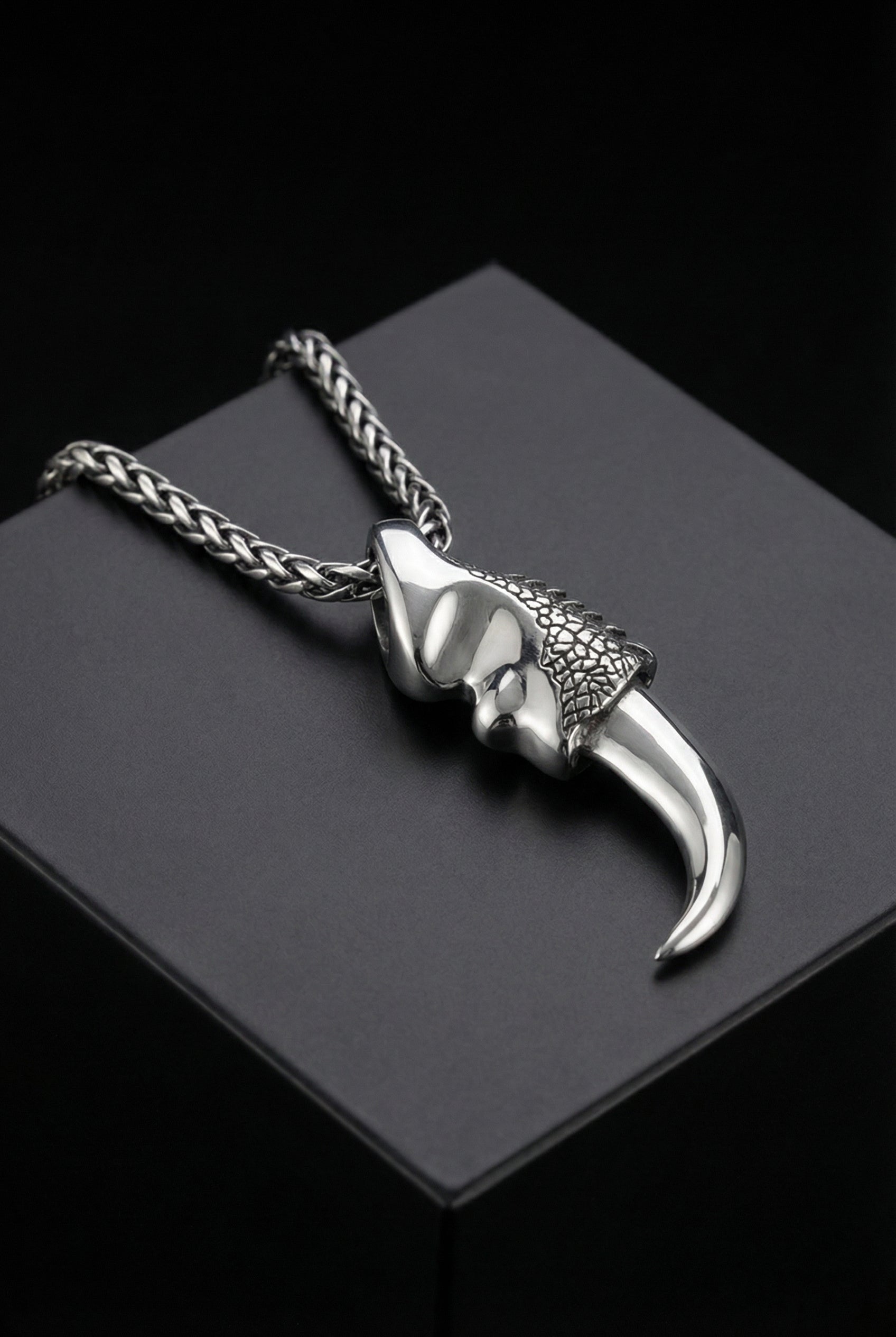 Claw of Greed - Sterling Silver Dragon Claw Necklace - Viking Trinkets