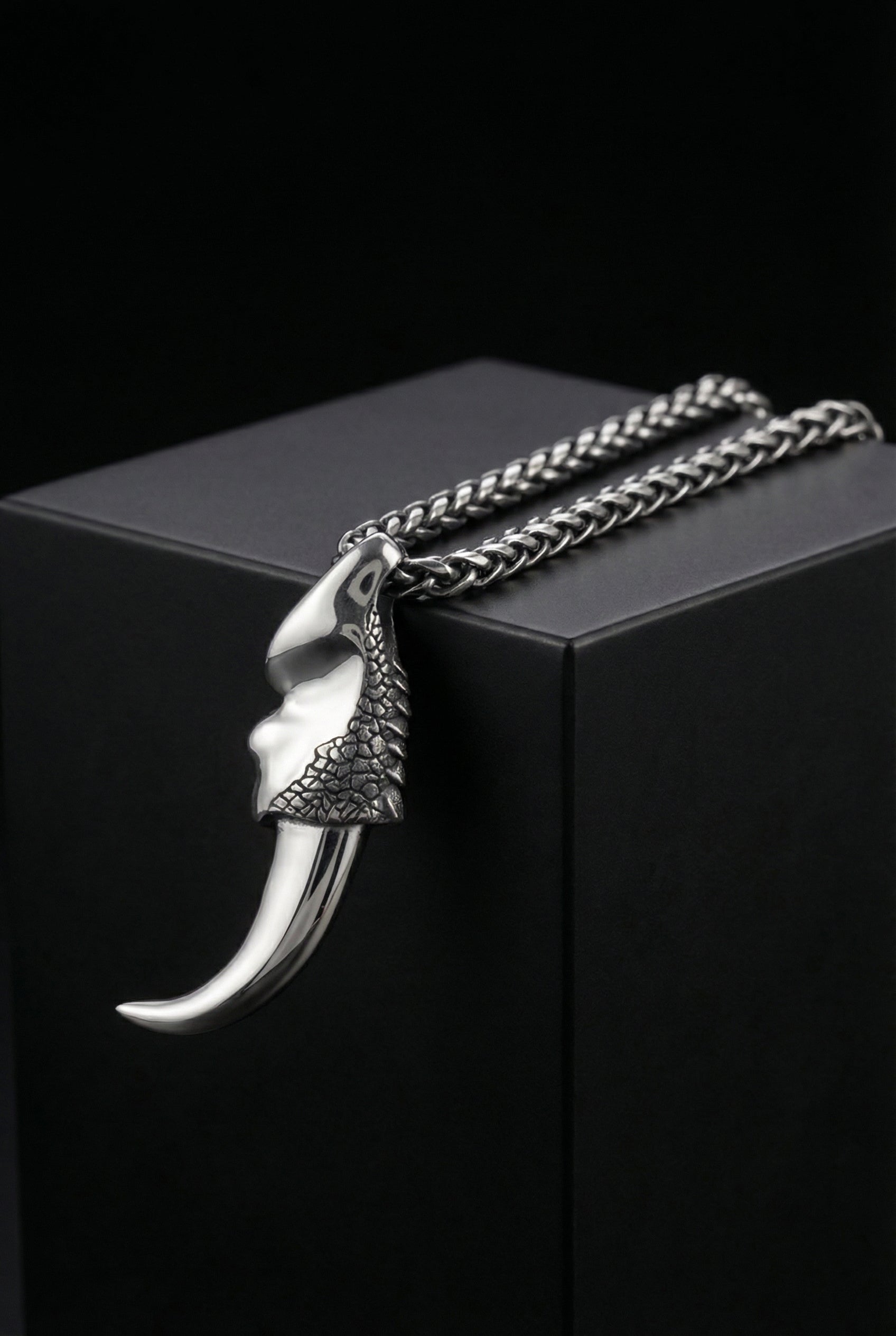 Claw of Greed - Sterling Silver Dragon Claw Necklace - Viking Trinkets
