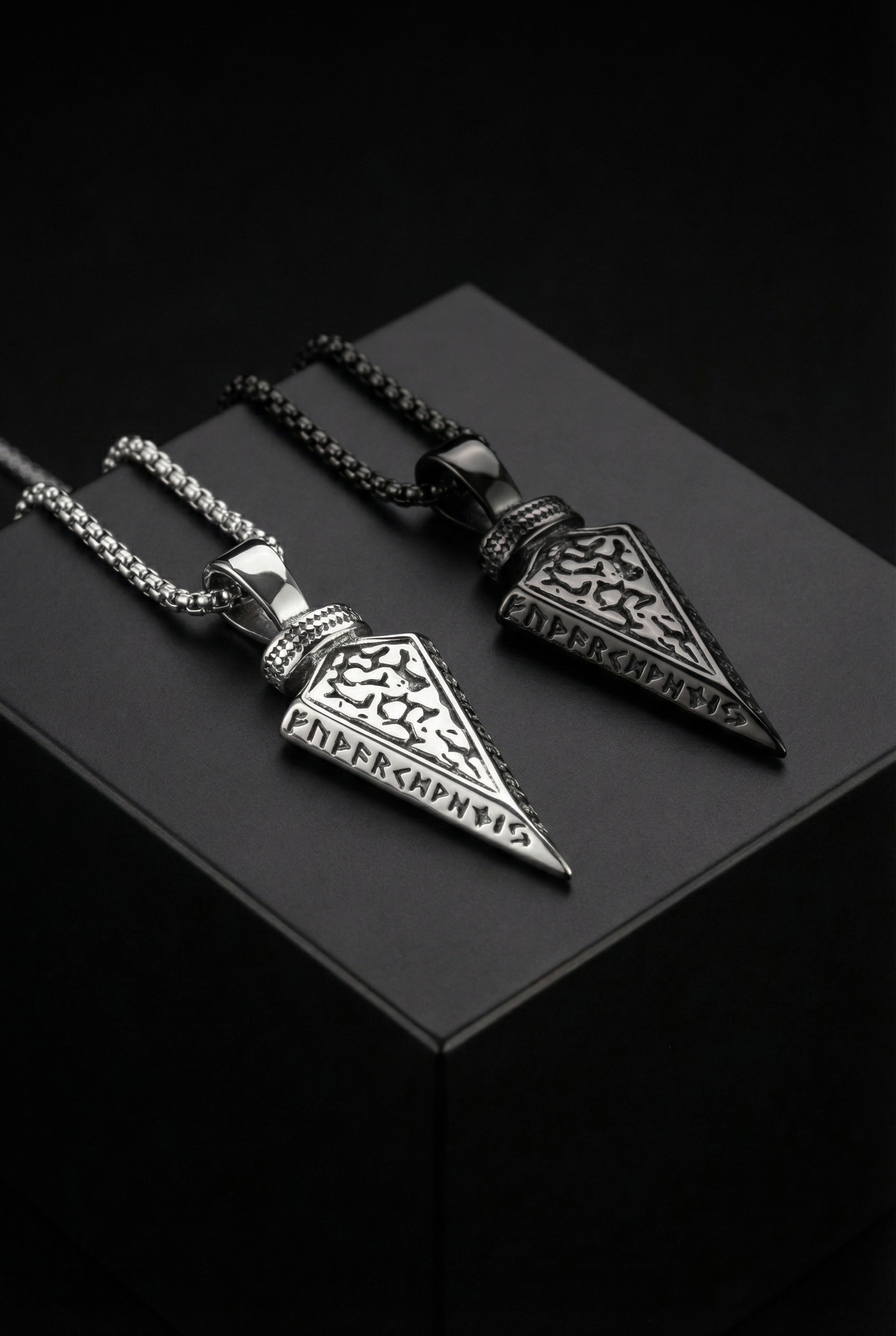 Spear Of Odin  - Stainless Steel Arrow Necklace - Viking Trinkets