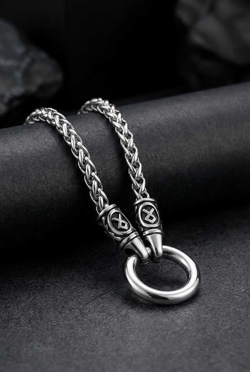 Ring Of Honor - Stainless Steel Nordic Pendant - Viking Trinkets