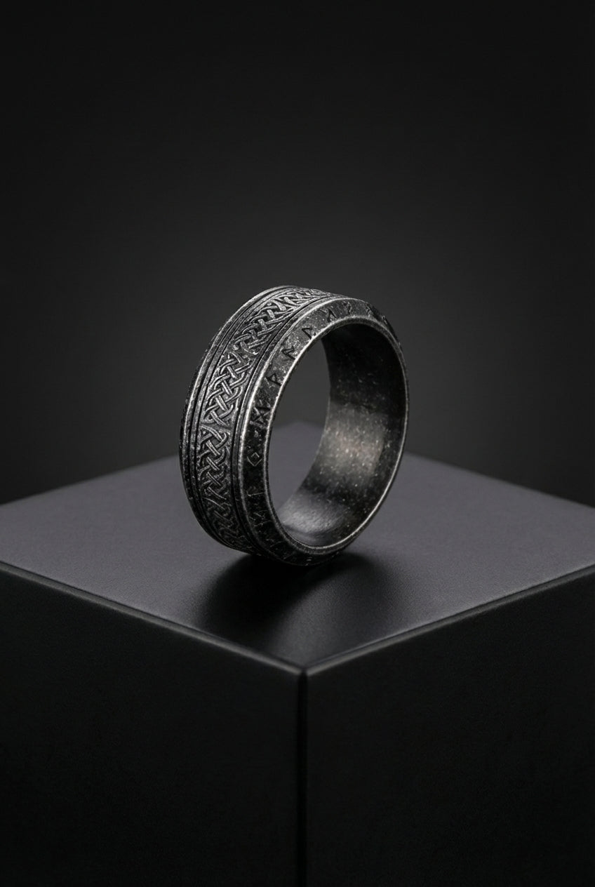 Secrets Of The Urd - Stainless Steel Ring - Viking Trinkets