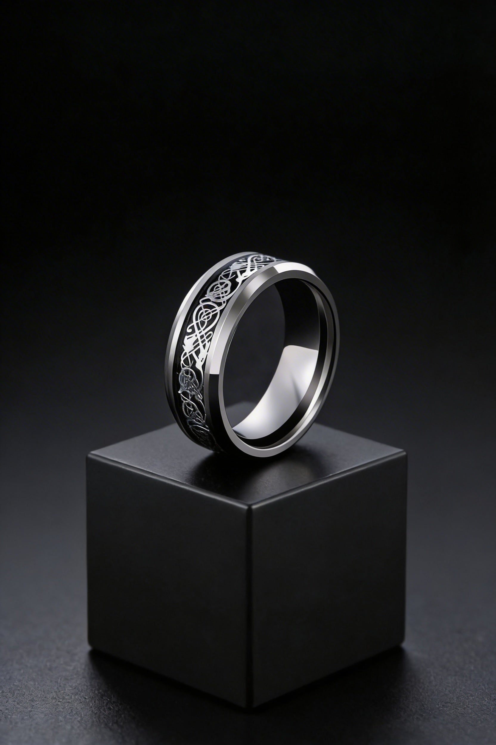Dragon's Breath - Steel Viking Ring - Viking Trinkets