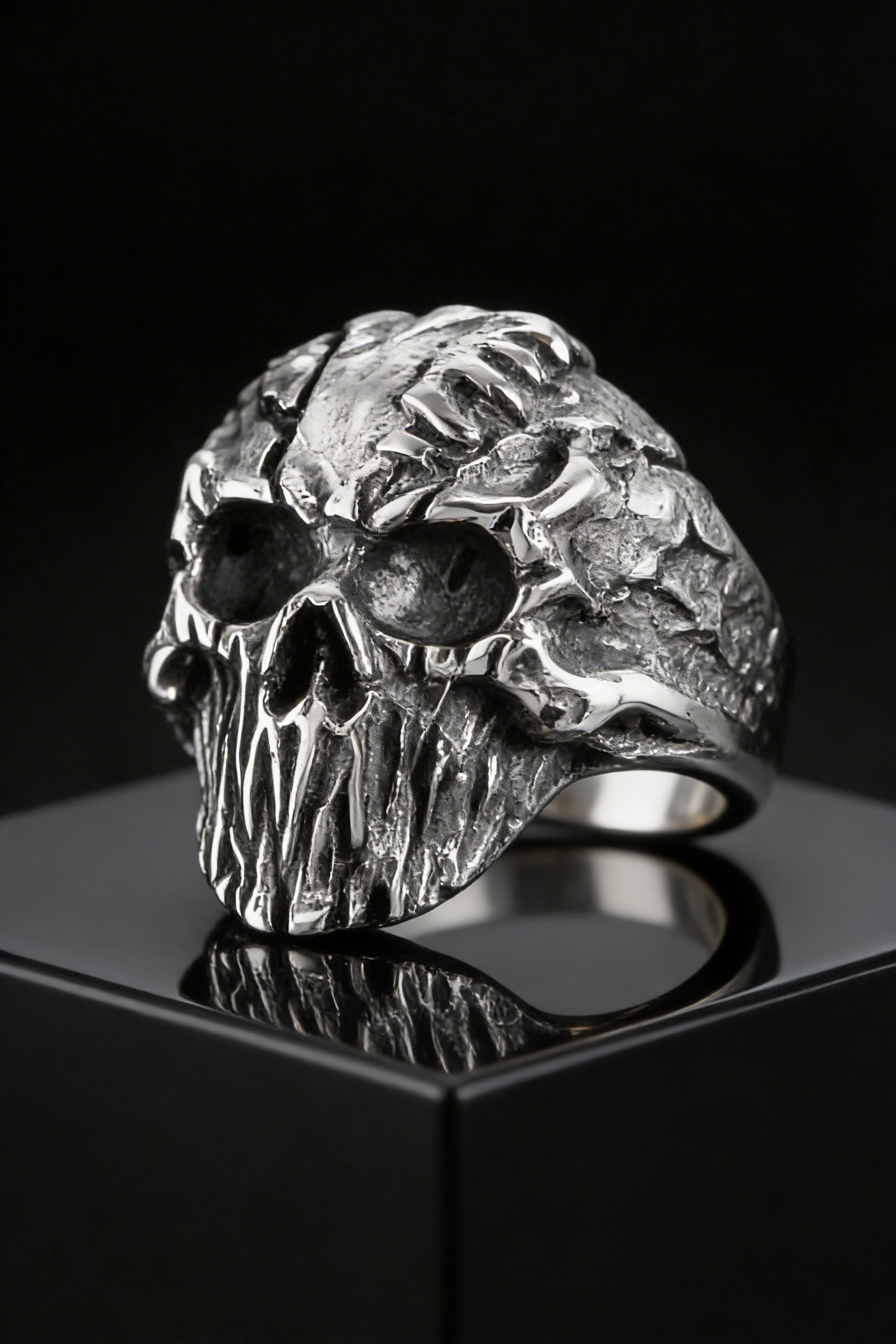 Baldur's Remains - Titanium Skull Ring - Viking Trinkets