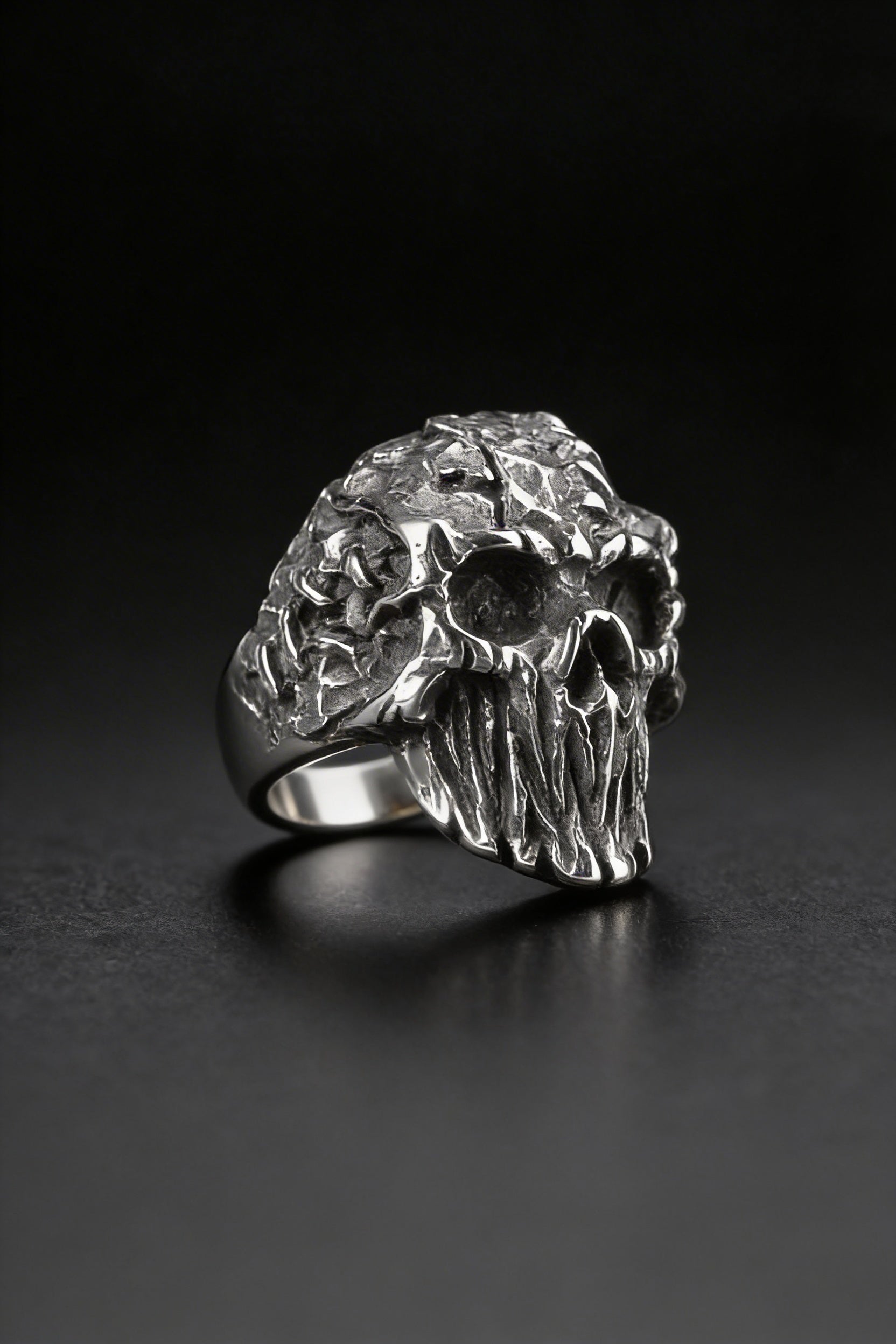Baldur's Remains - Titanium Skull Ring - Viking Trinkets