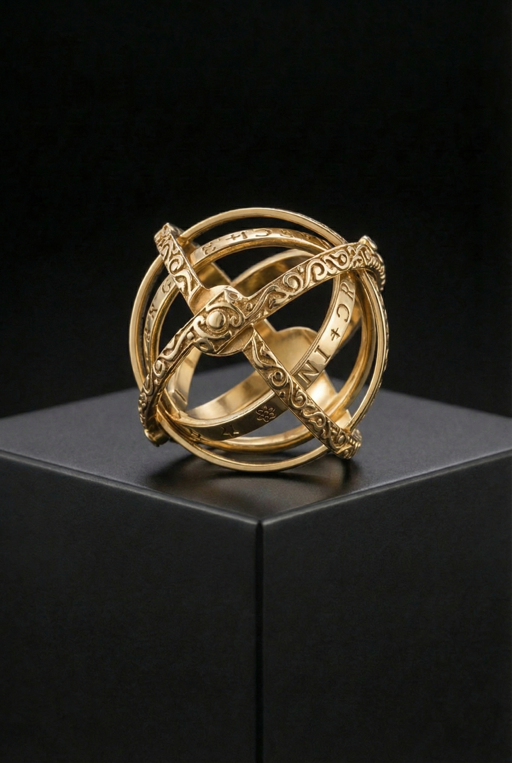 Asgardian Timestream  - Ball-Shaped Universe Ring Jewelry - Viking Trinkets